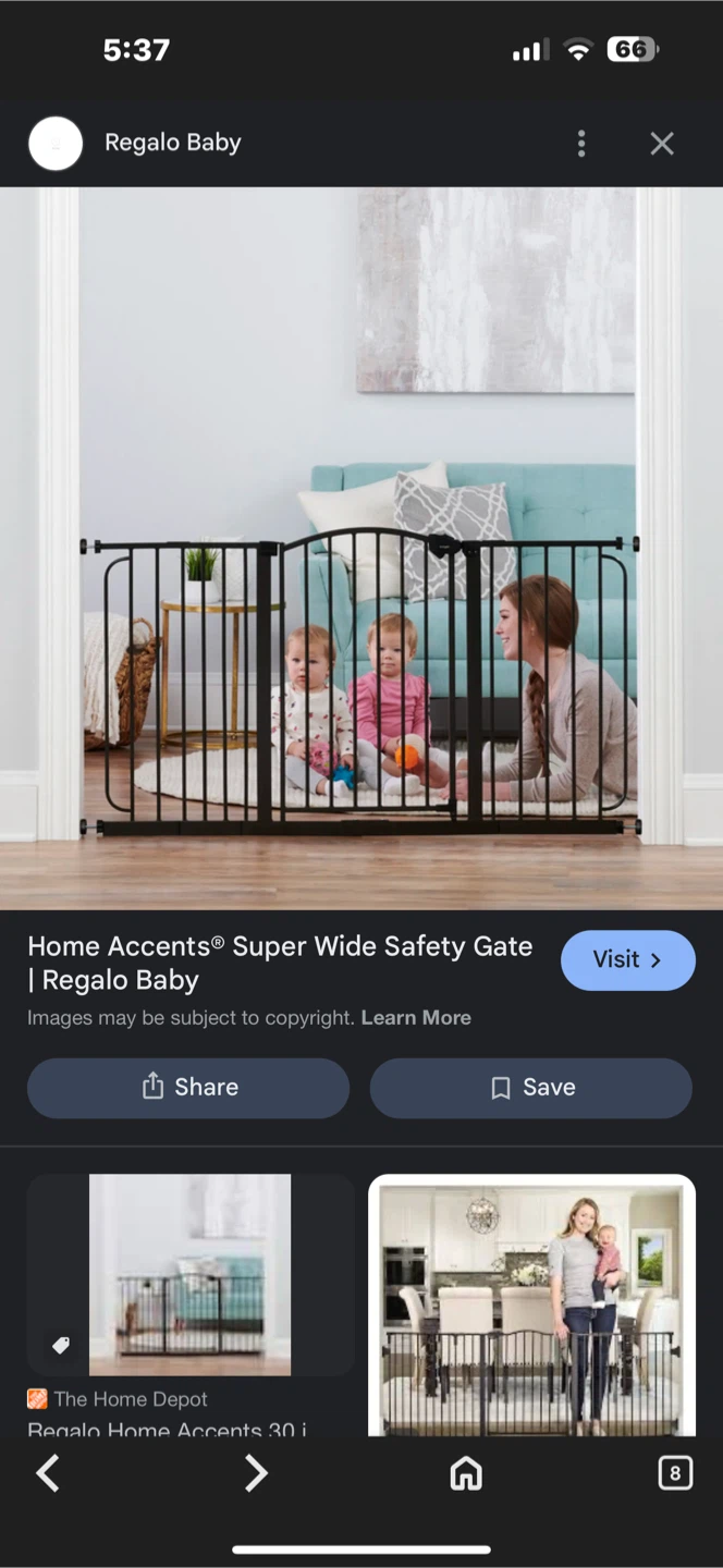 Regalo Arched Decor Safety Gate - Bronze - photo 4