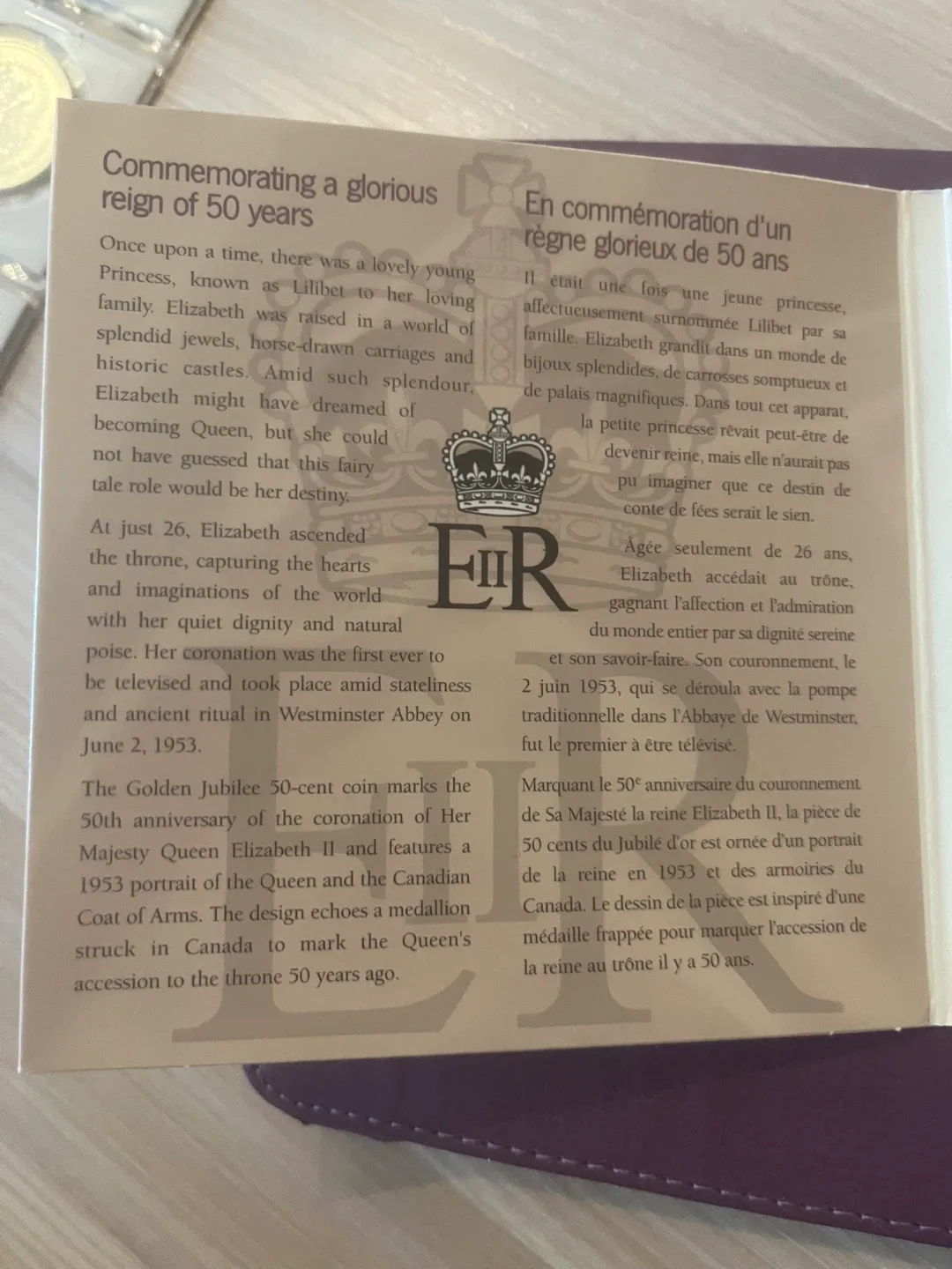 Royal Canadian Mint Golden Jubilee 50-cent Coins image indicator(5)