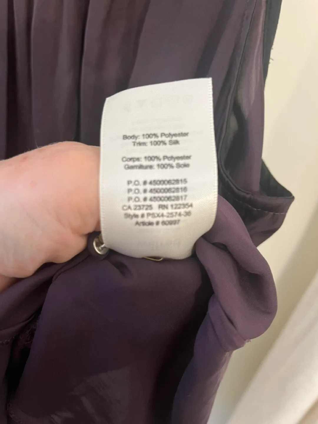 Lovely plum Wilfred Silk Trim Tank Top image indicator(4)