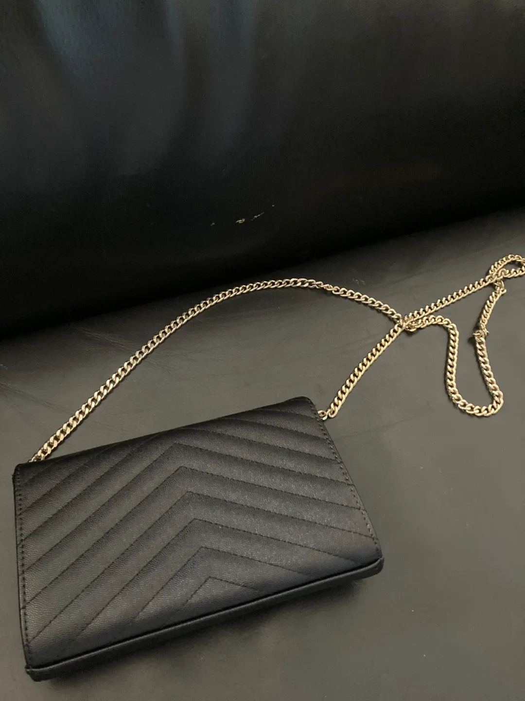 Saint Laurent YSL Black Chain Wallet image indicator(2)