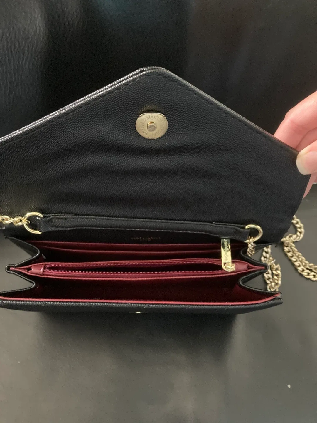 Saint Laurent YSL Black Chain Wallet image indicator(3)