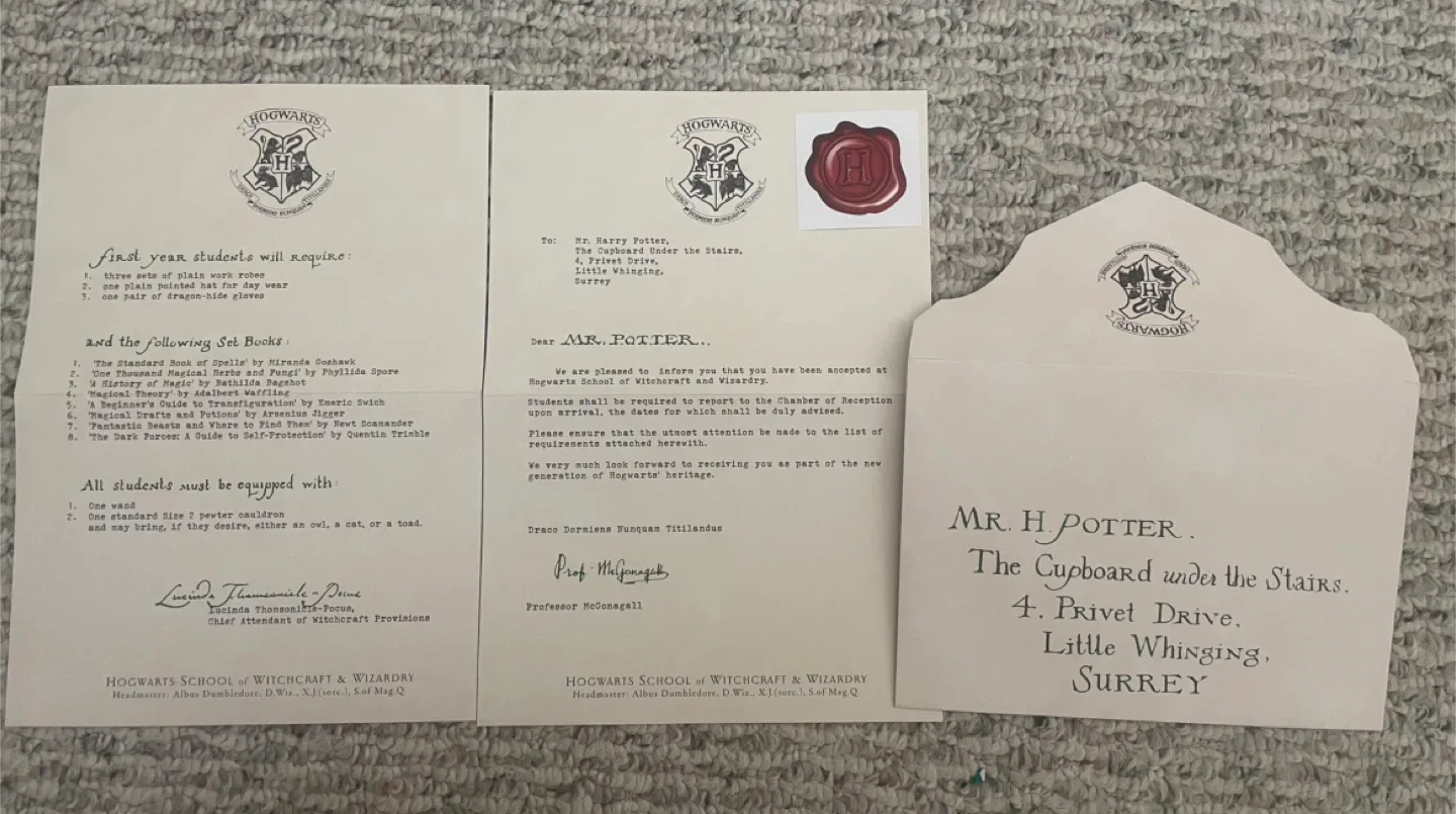 Harry Potter Inspired Potion Bottles & Hogwarts Letter image indicator(3)