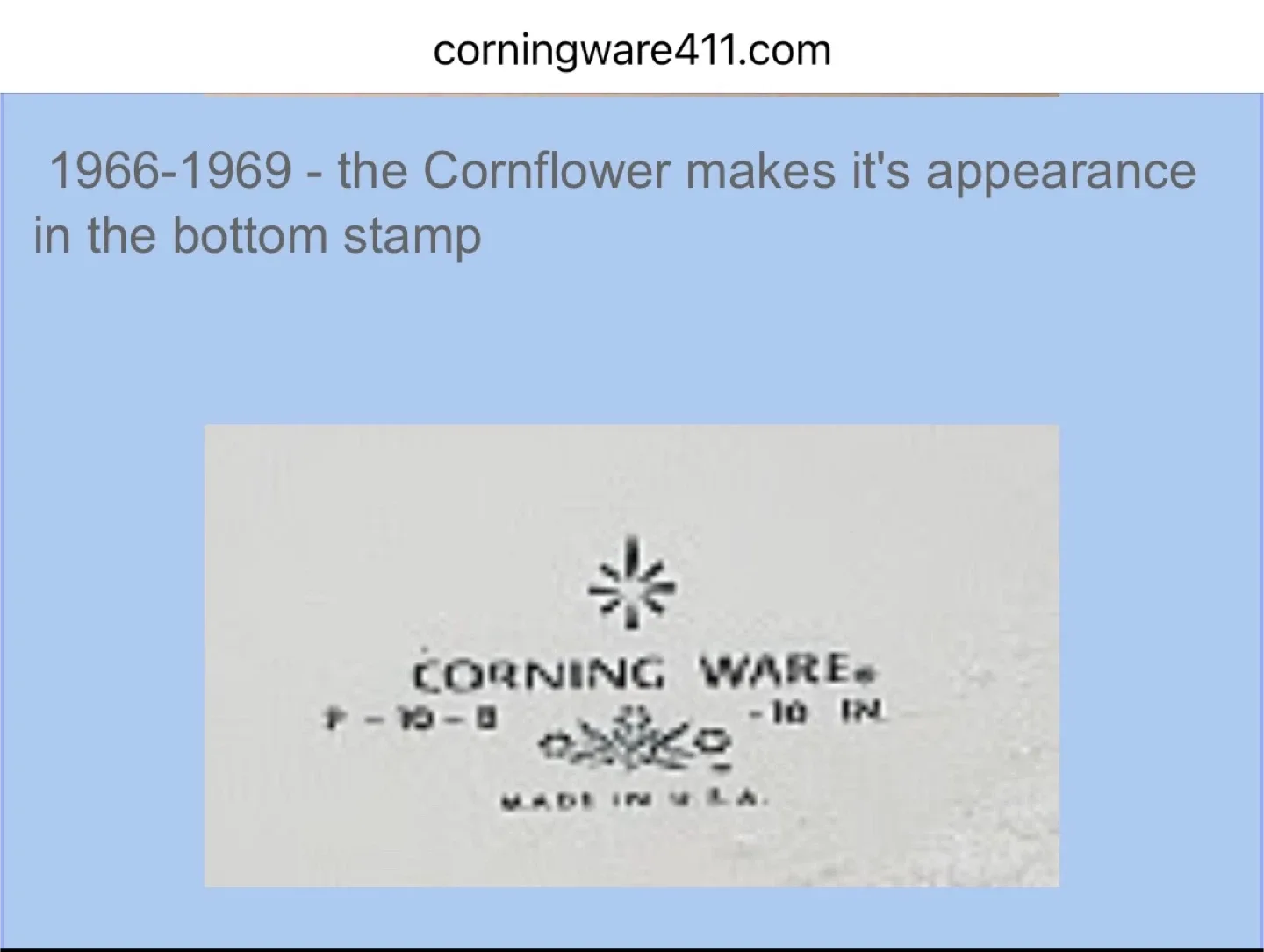 Vintage Late 1960s Cornflower Blue Corning Ware Pieces image indicator(8)