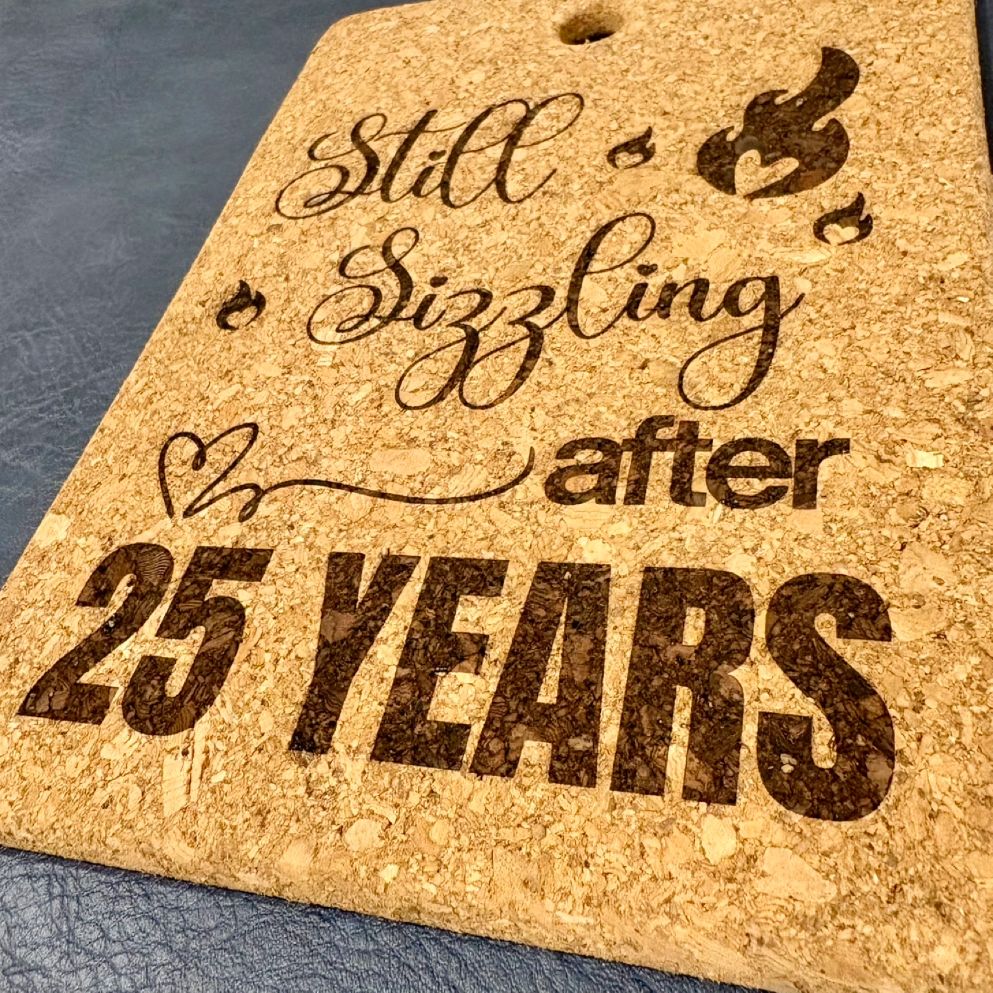🥕 Personalized Cork trivet - Still Sizzling After 25 Years - photo 2