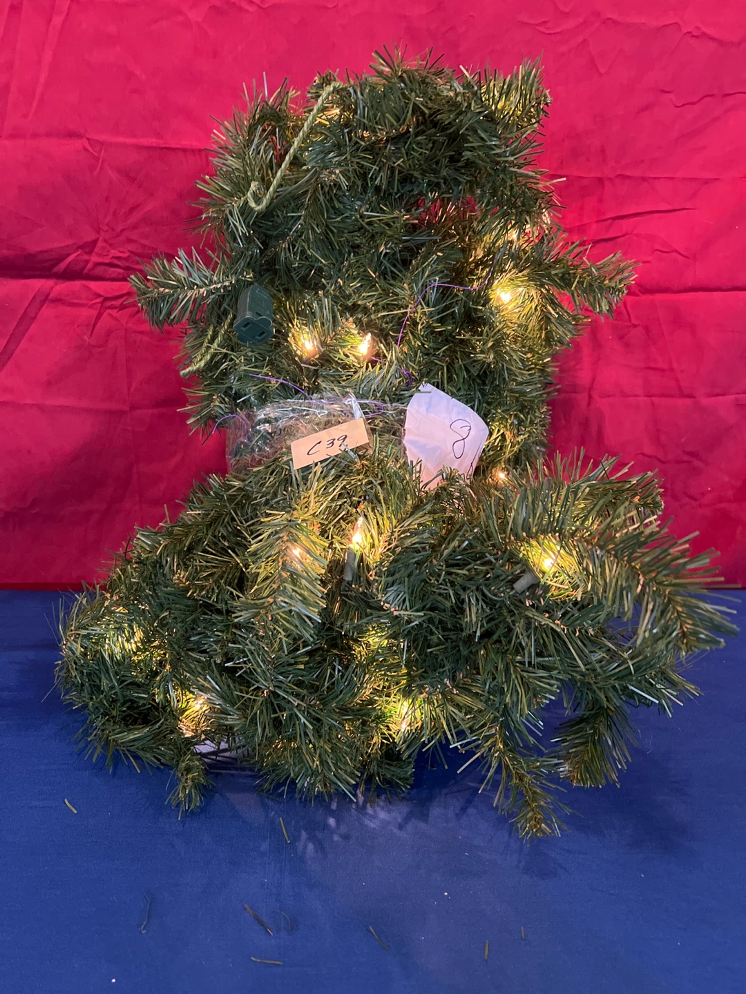 Pine Garland with Lights 8’
