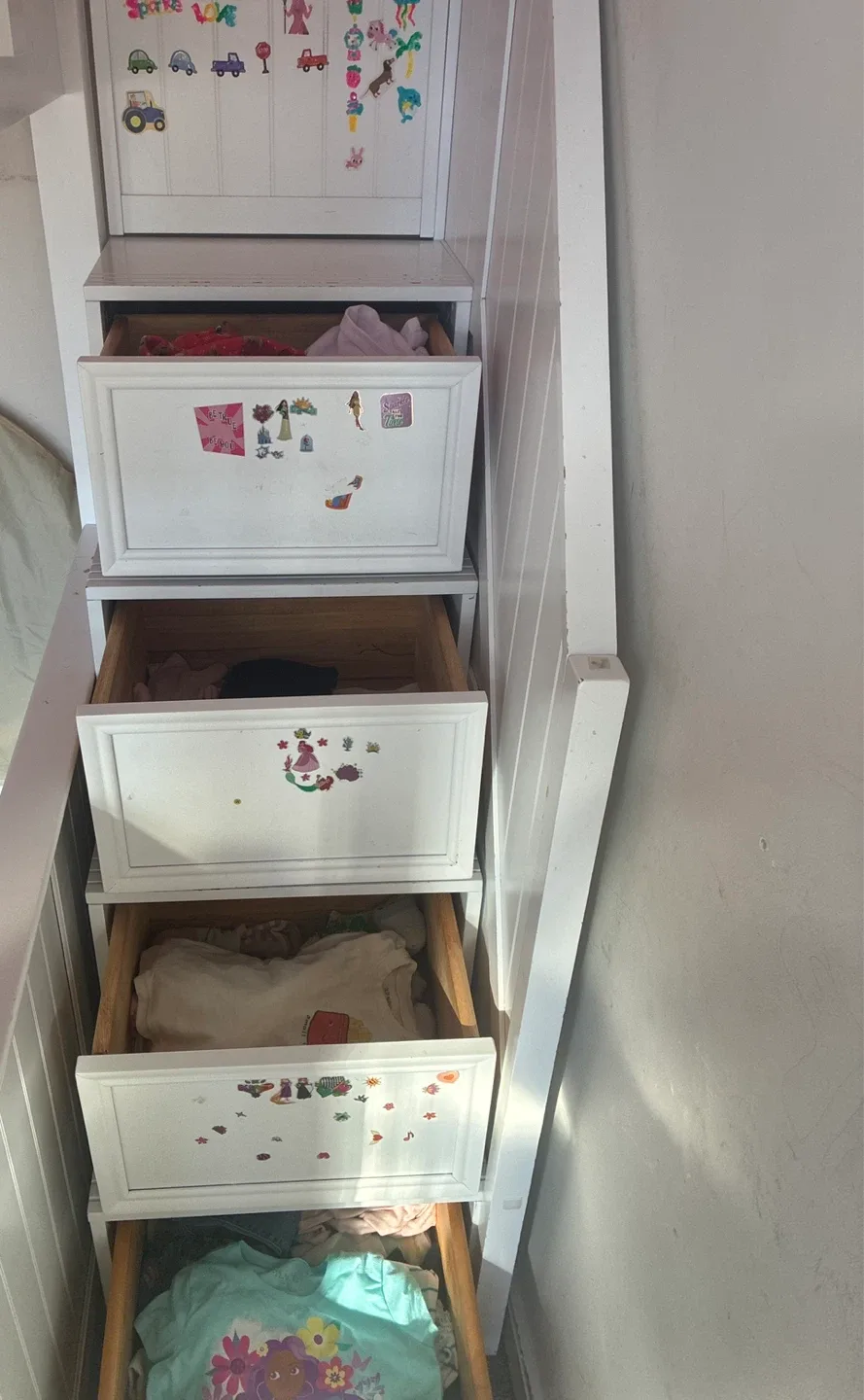 BEATRICE Kids White Staircase Dresser image indicator(3)