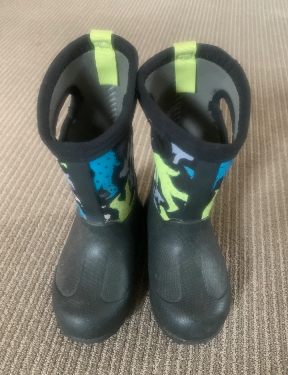 Bogs Kids' B-Foot Black/Multi Boots - Size 9 image indicator(3)