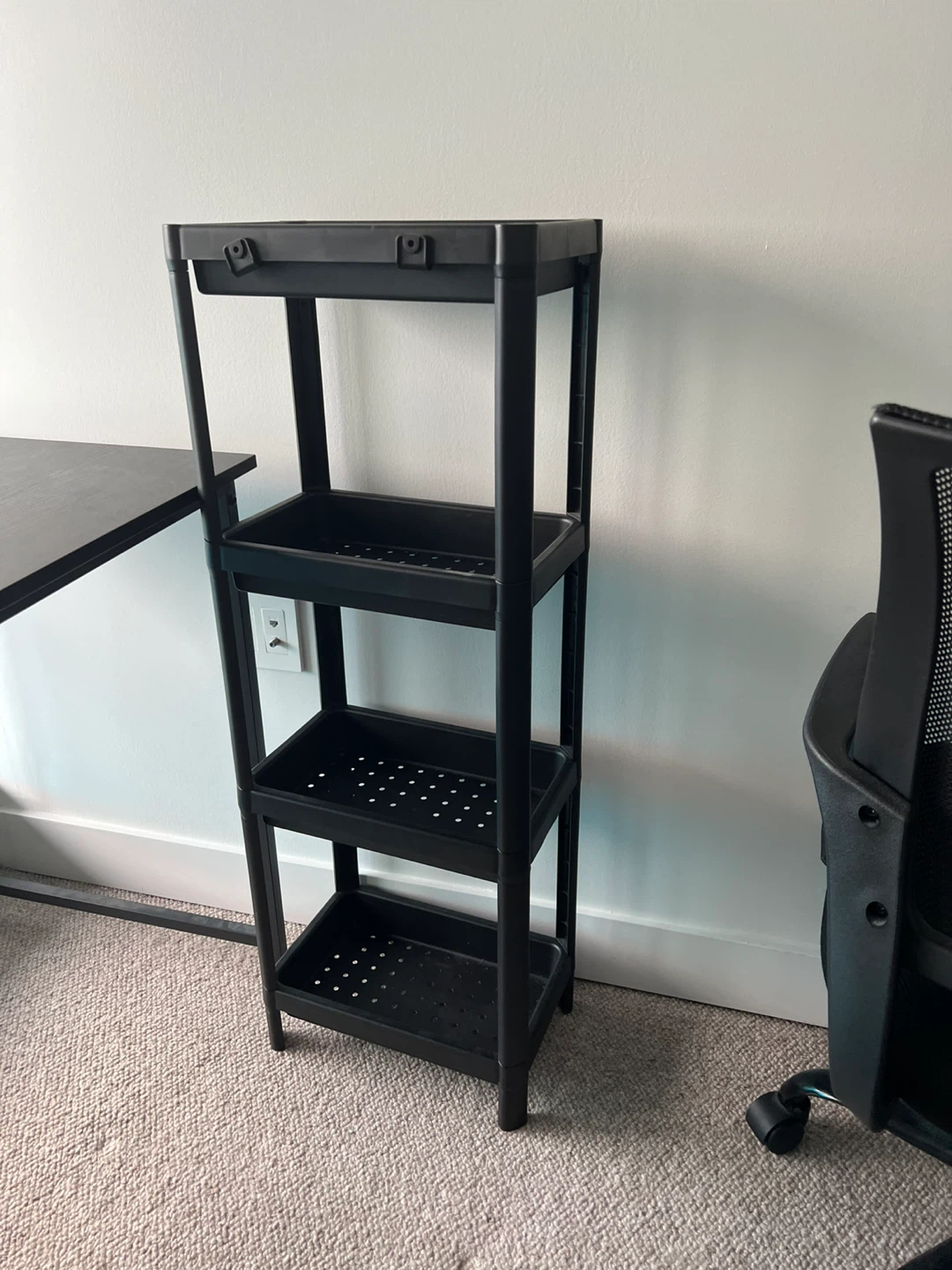 Black Desk and Shelf Set - photo 2