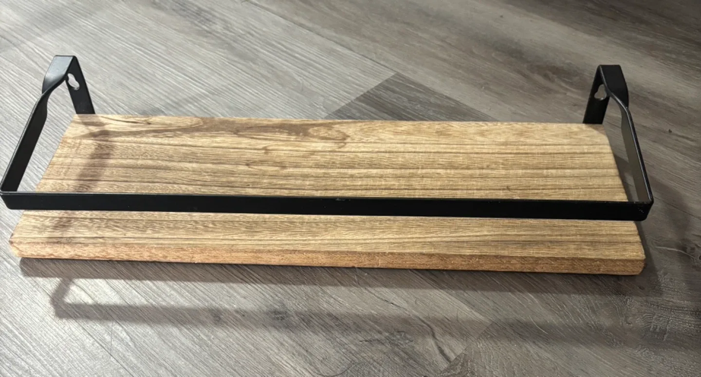 Wood and Metal Wall Shelf image indicator(2)