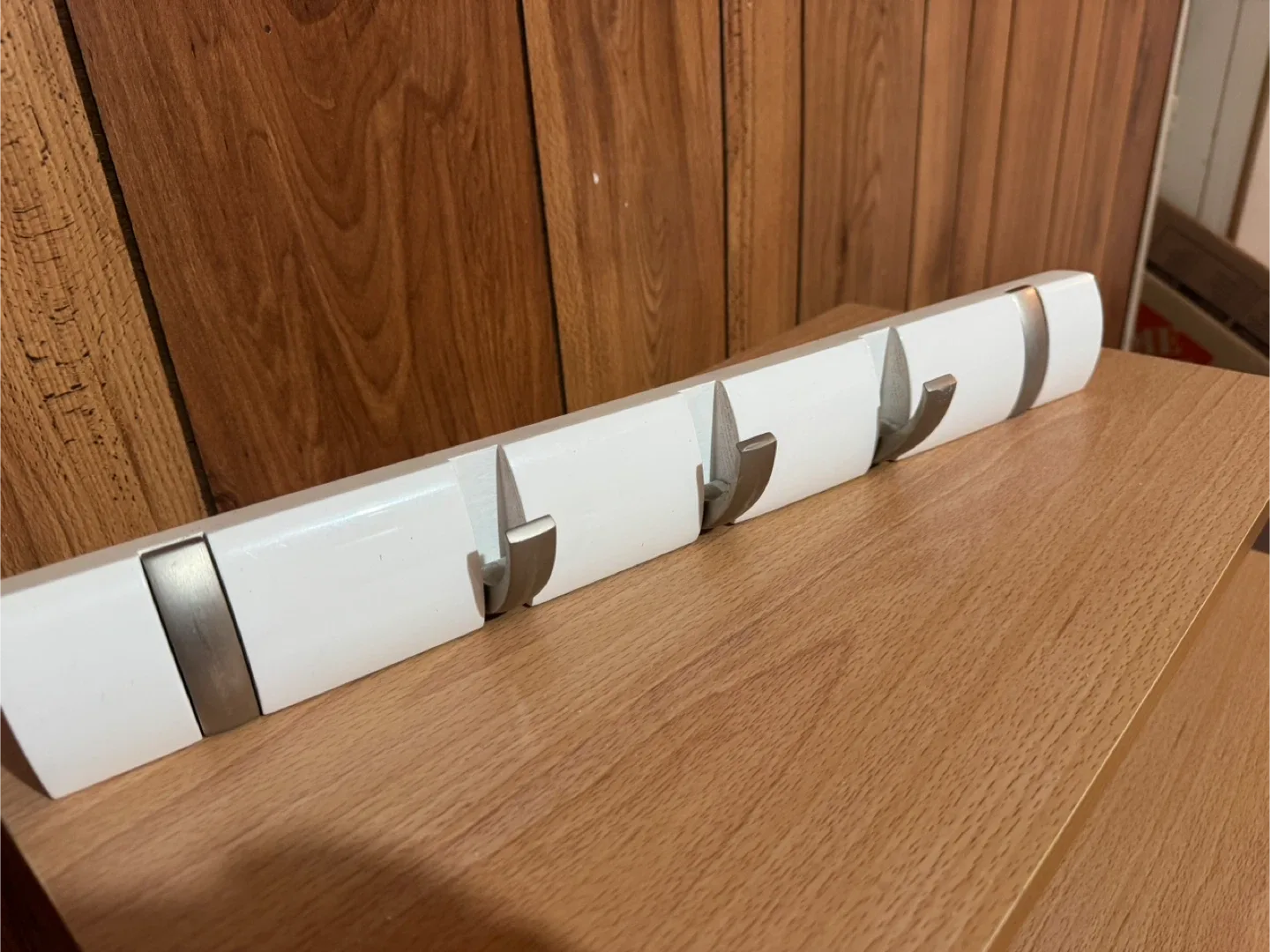 Umbra Flip 5 Hook Rack - White/Nickel image indicator(2)