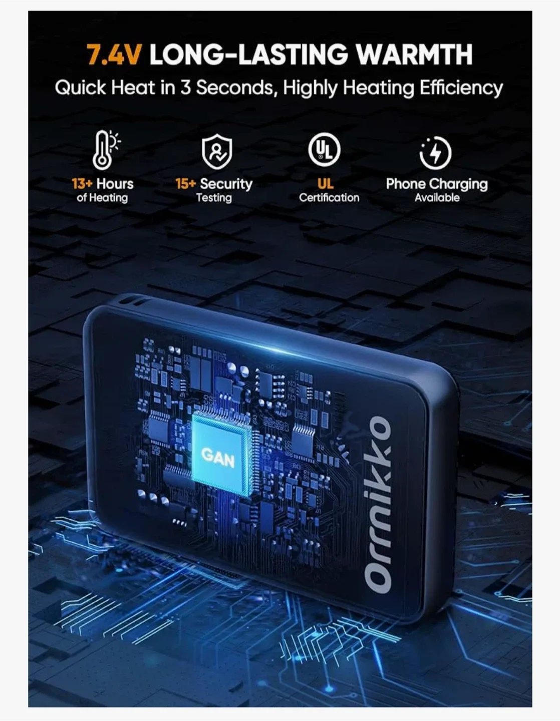 New! ORRNIKKO Kids Heated Jacket - Pink Ombre image indicator(3)