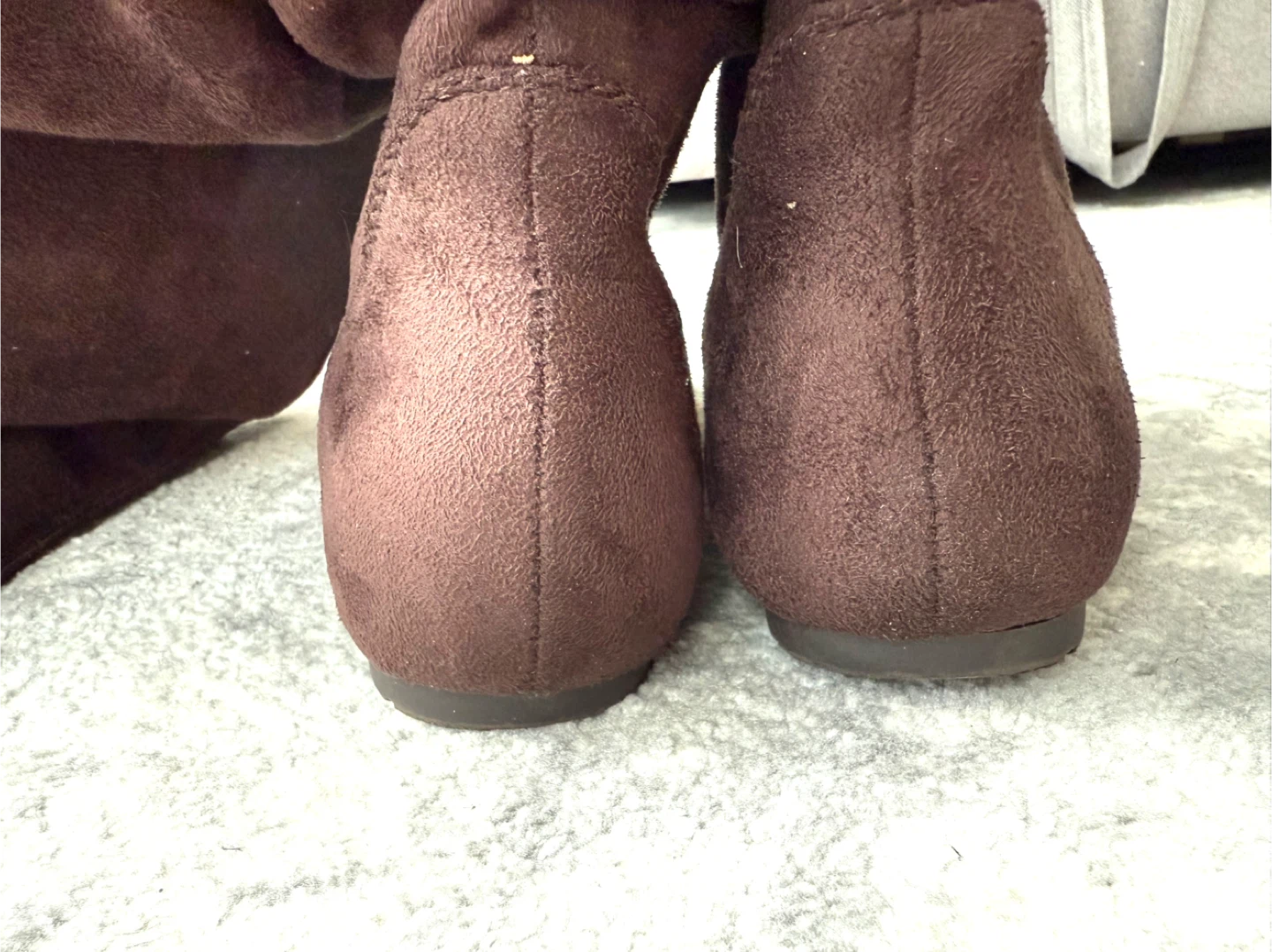 Brown Suede Over-the-Knee Boots, Size 8.5 - photo 4