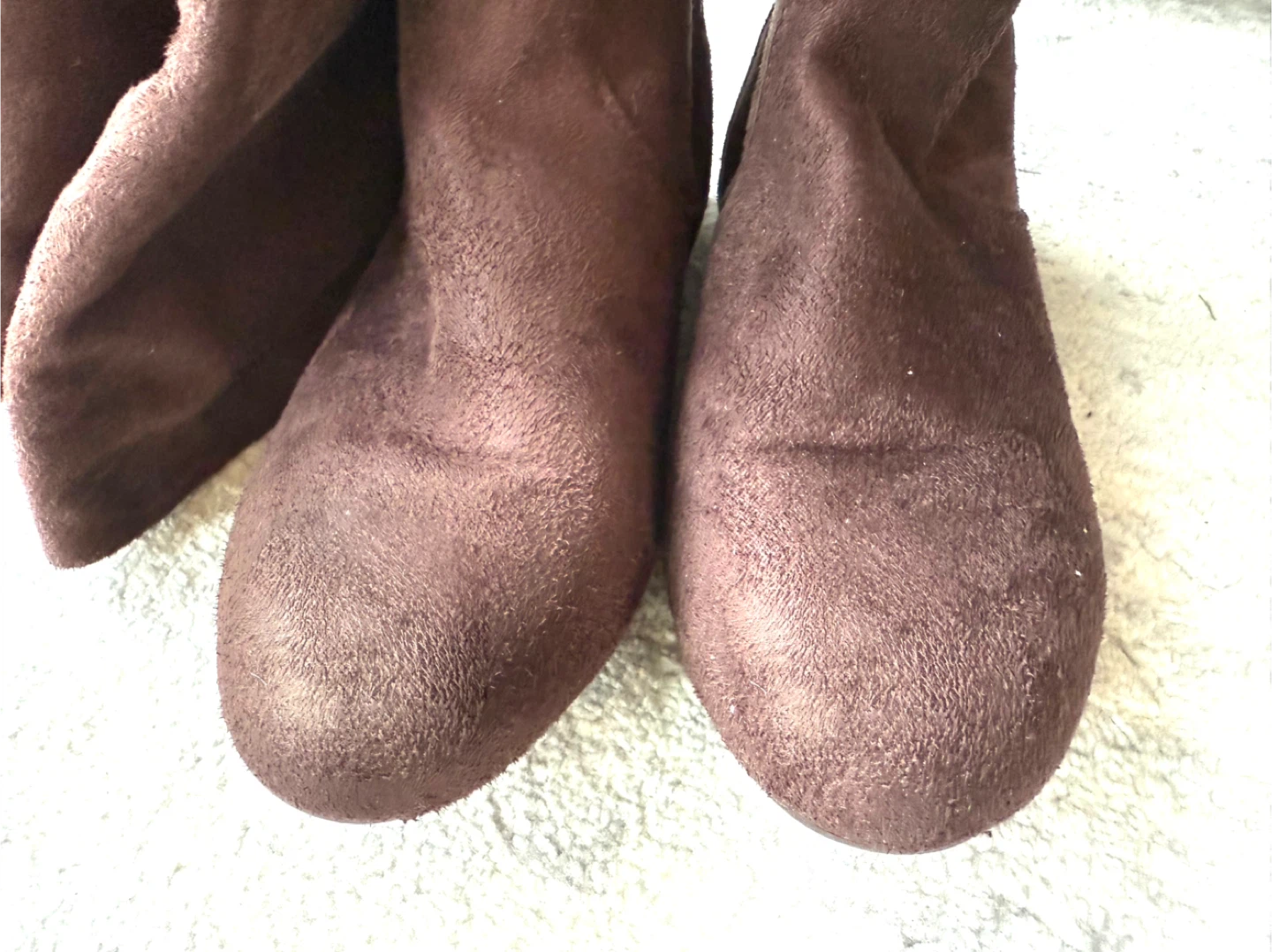 Brown Suede Over-the-Knee Boots, Size 8.5 - photo 3