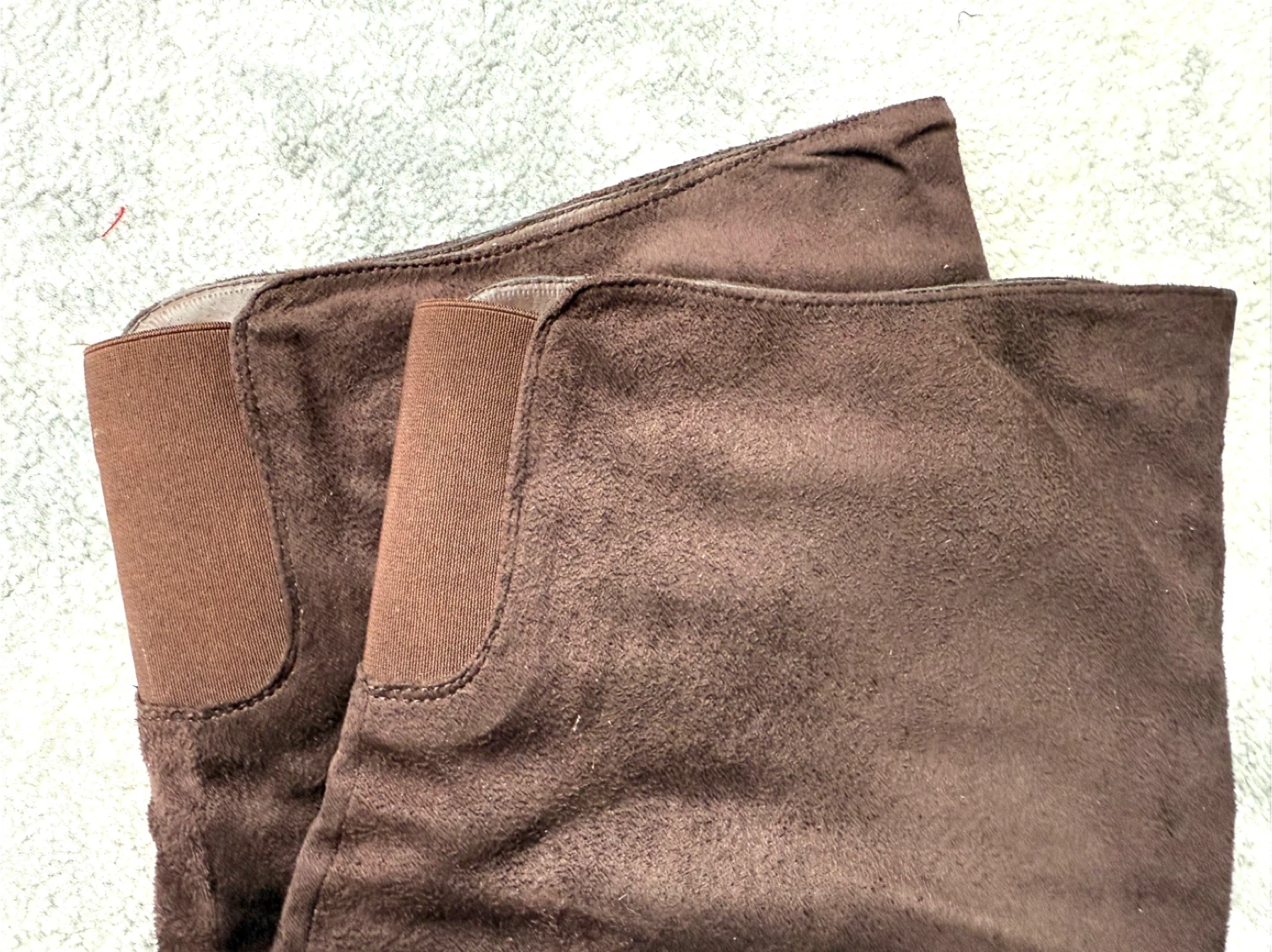 Brown Suede Over-the-Knee Boots, Size 8.5 - photo 5