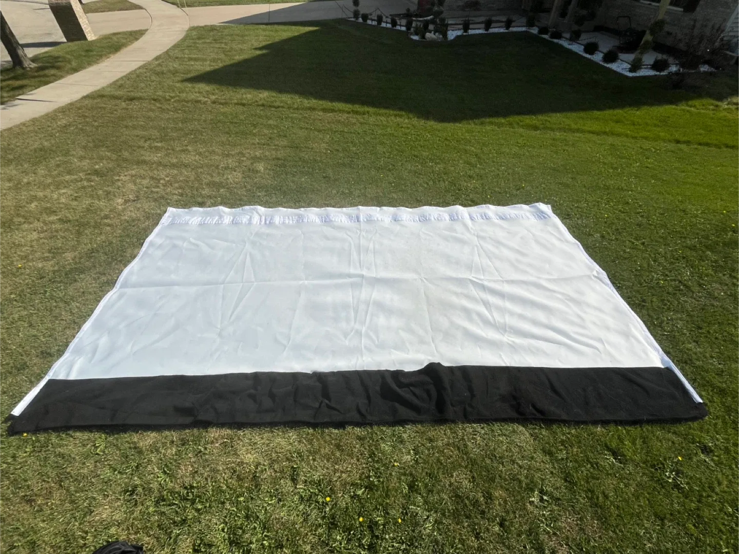 Movie theater or golf simulator screen image indicator(2)