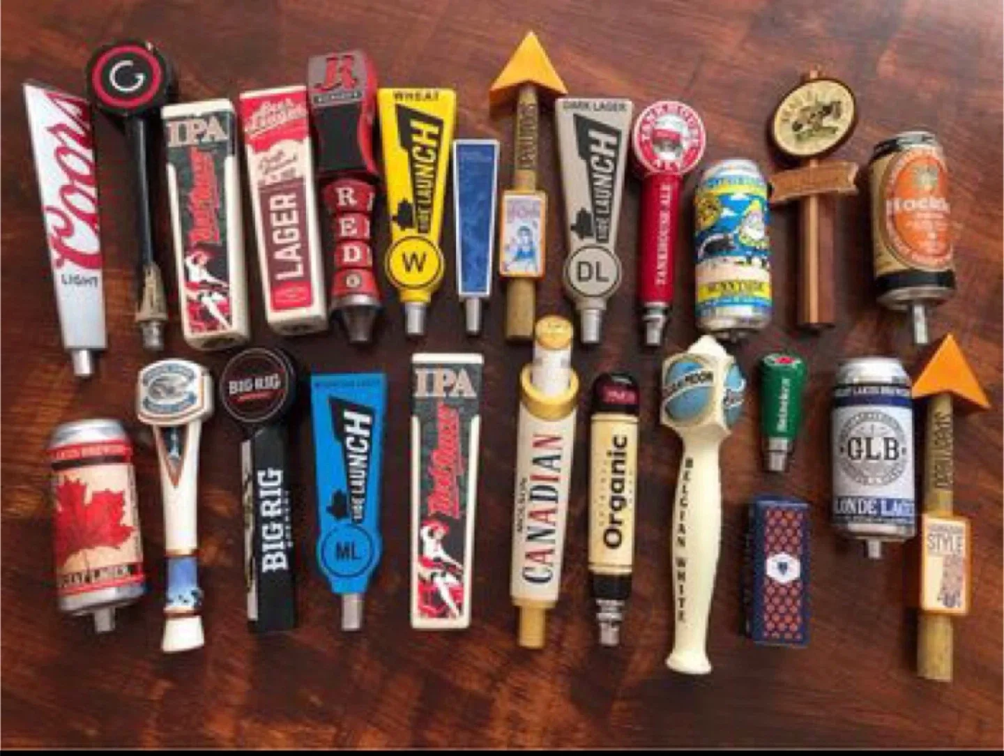 Assorted Beer Tap Handles - Coors, Big Rig, More! thumbnail