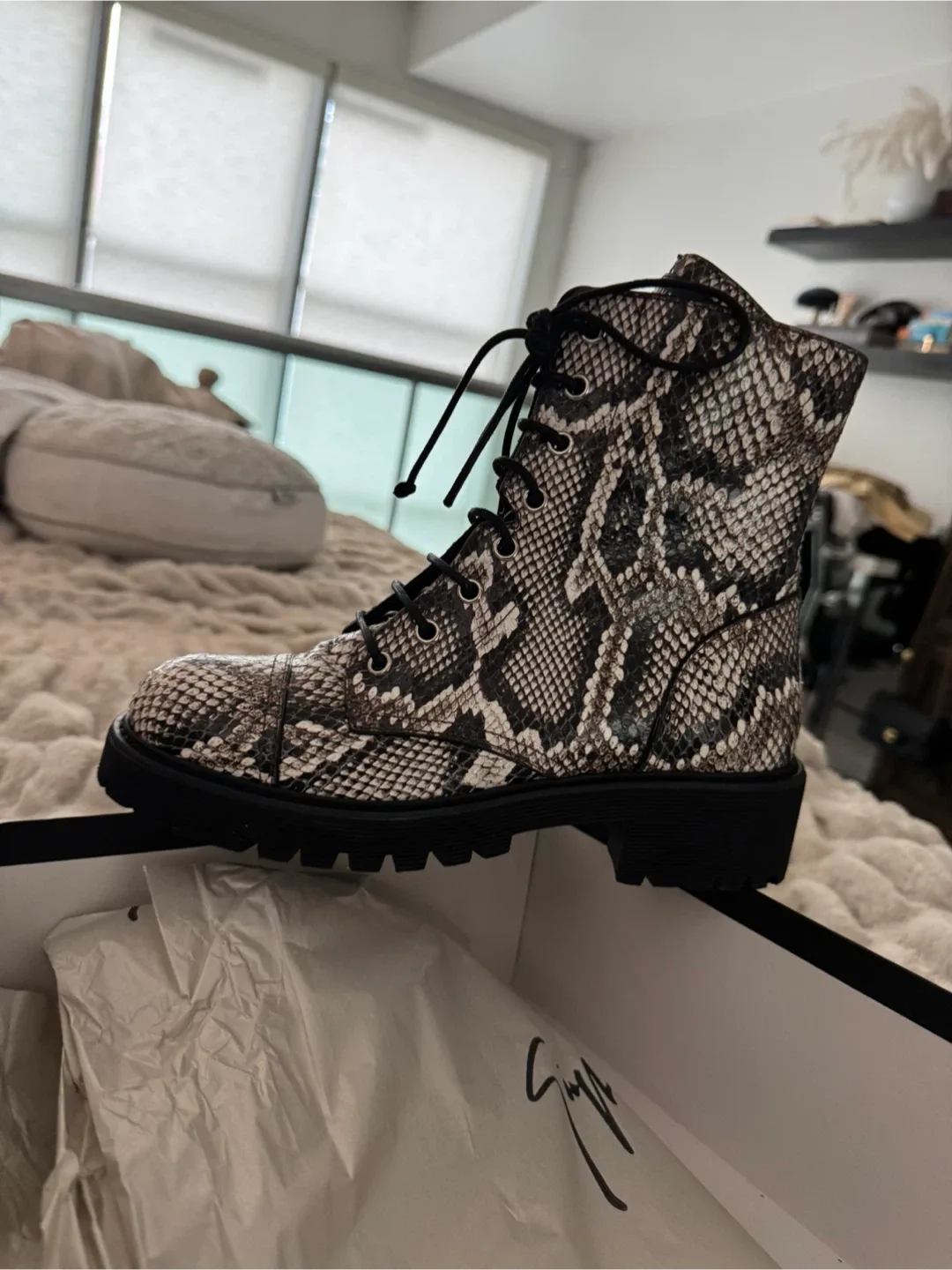 Giuseppe Zanotti Snakeskin  Boots