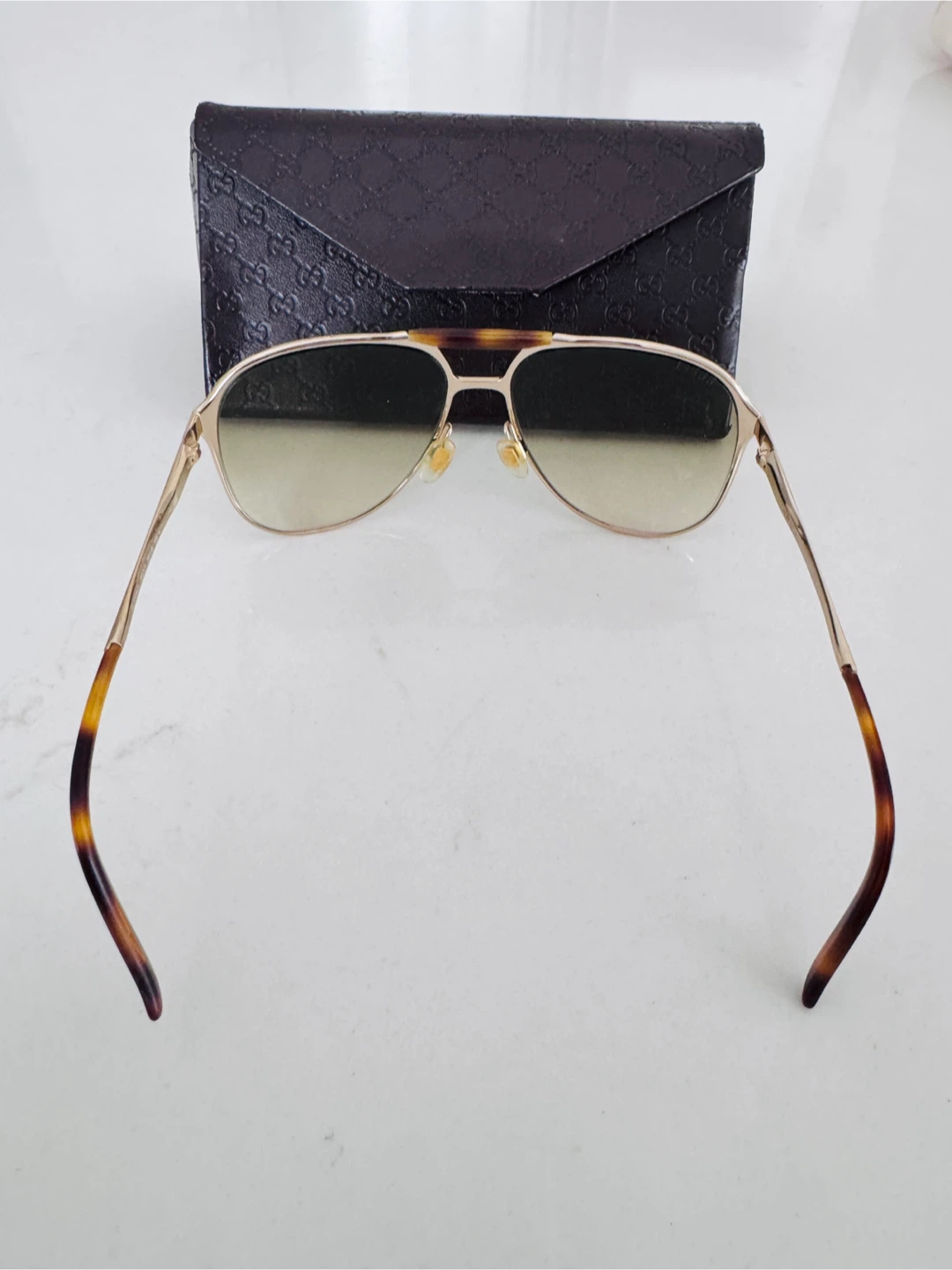 Gucci Aviator Sunglasses with Case - photo 3
