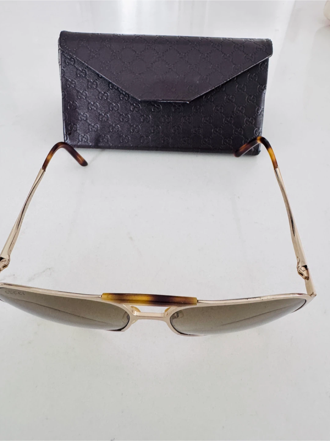 Gucci Aviator Sunglasses with Case - photo 2