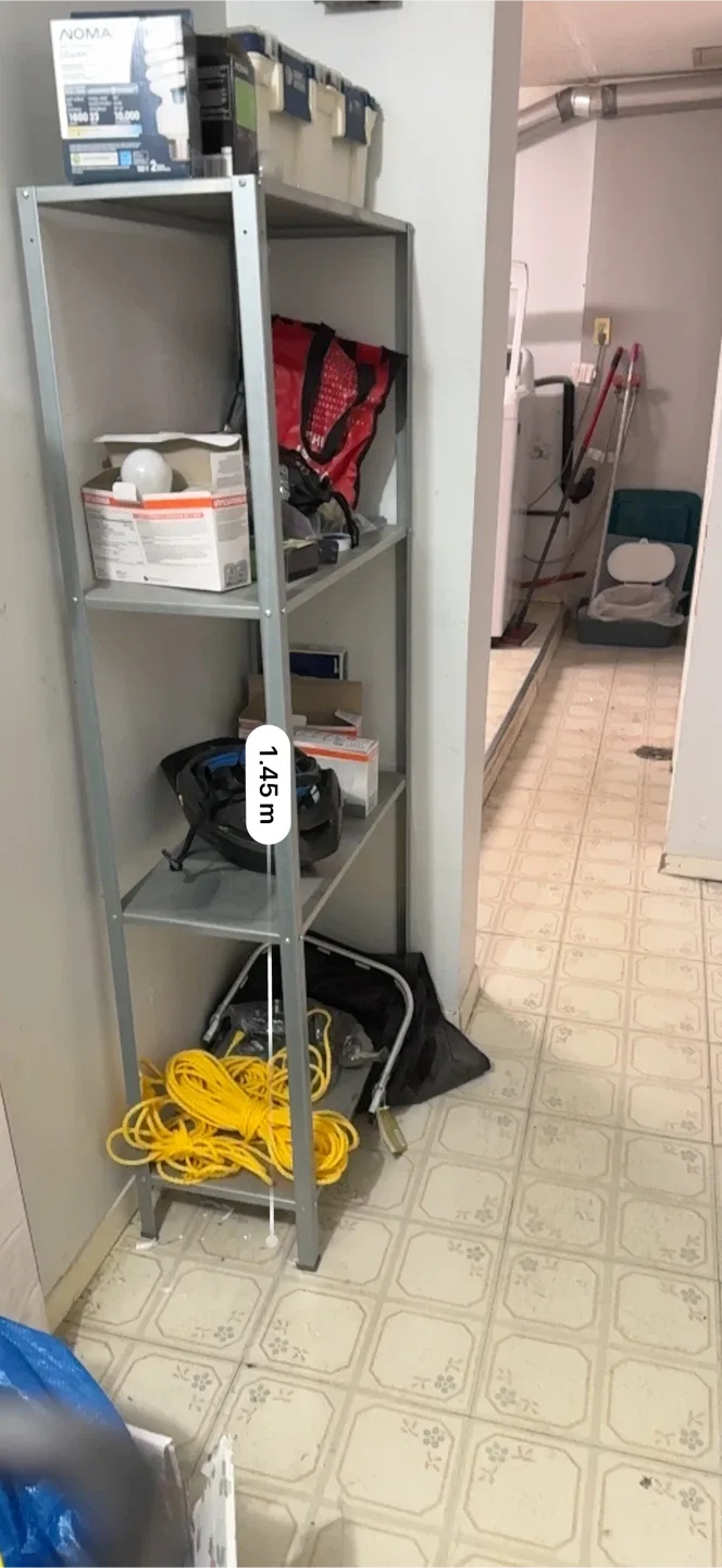 Metal Shelf Unit - 1.45m x 24cm image indicator(2)