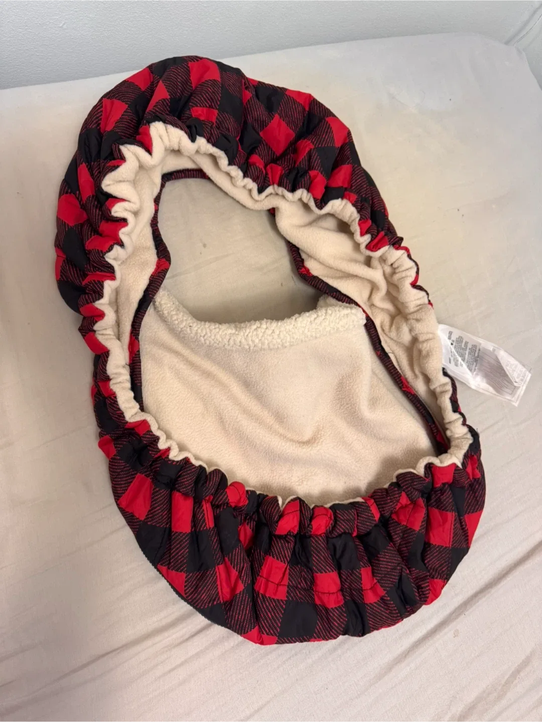 JJ Cole Car Seat Cover - Red/Black Plaid image indicator(3)