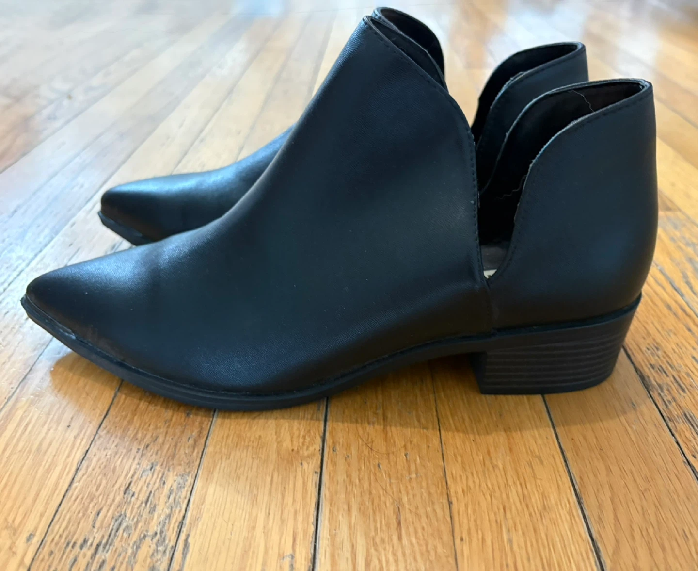 Design Lab Black Ankle Booties - Size 8