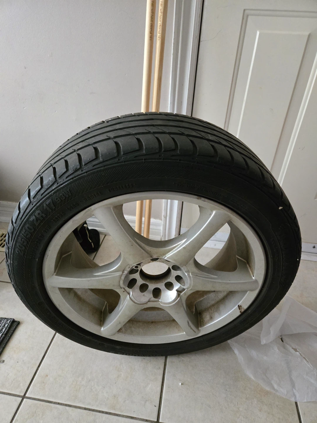 205/50ZR17 93W Tire with Silver Rim - photo 5