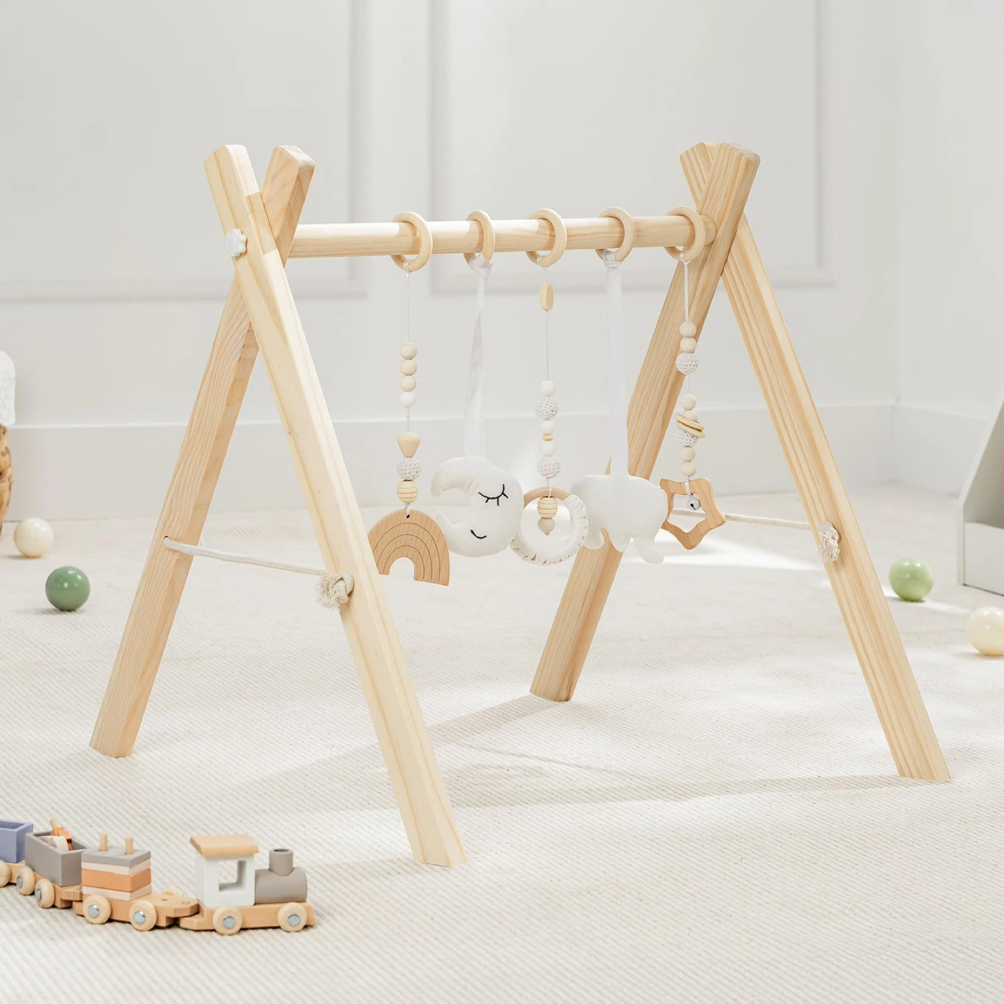 Wooden Baby Play Gym