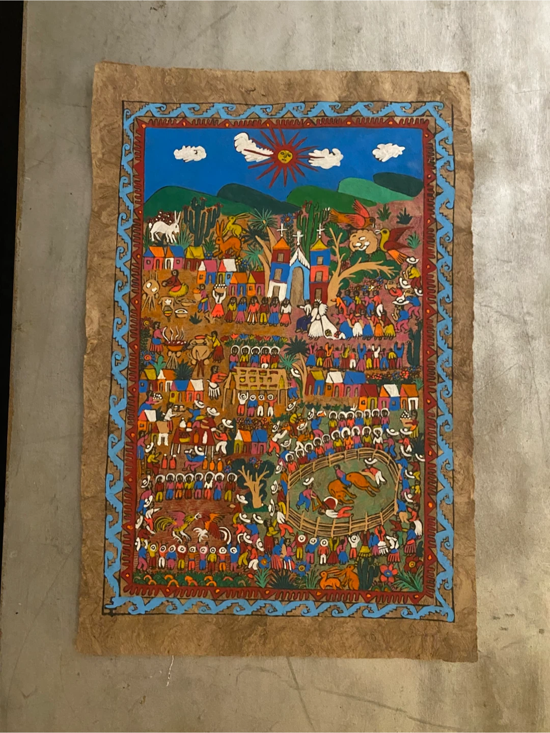 Handmade Aztec Calendar Art