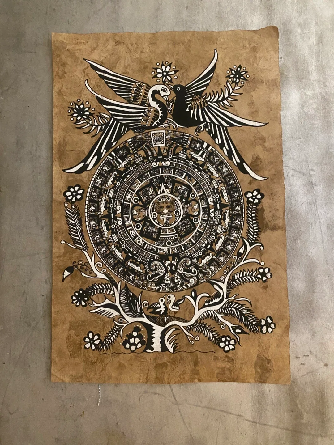 Handmade Aztec Calendar Art image indicator(3)