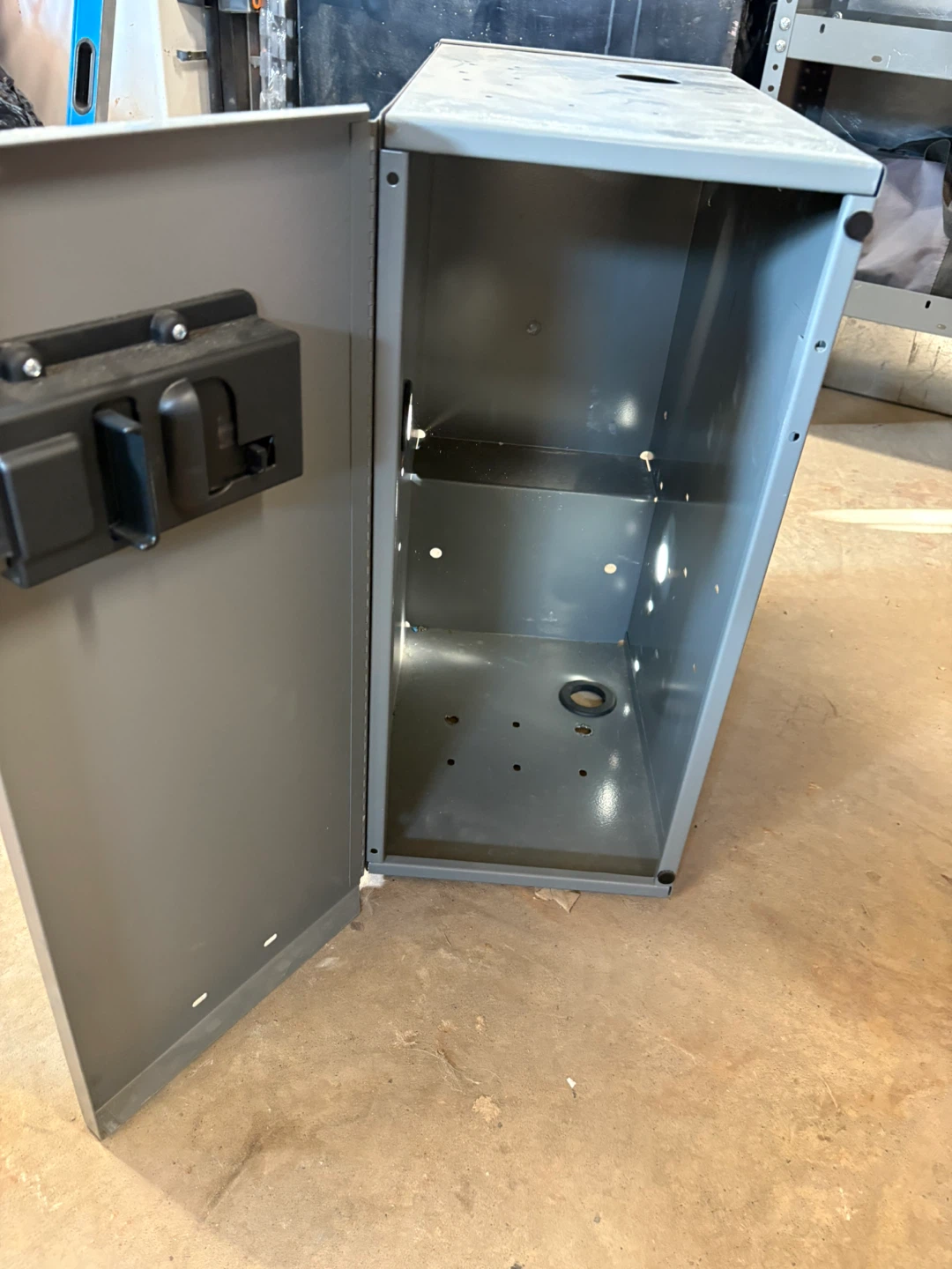 Grey Metal Storage Cabinet - photo 3
