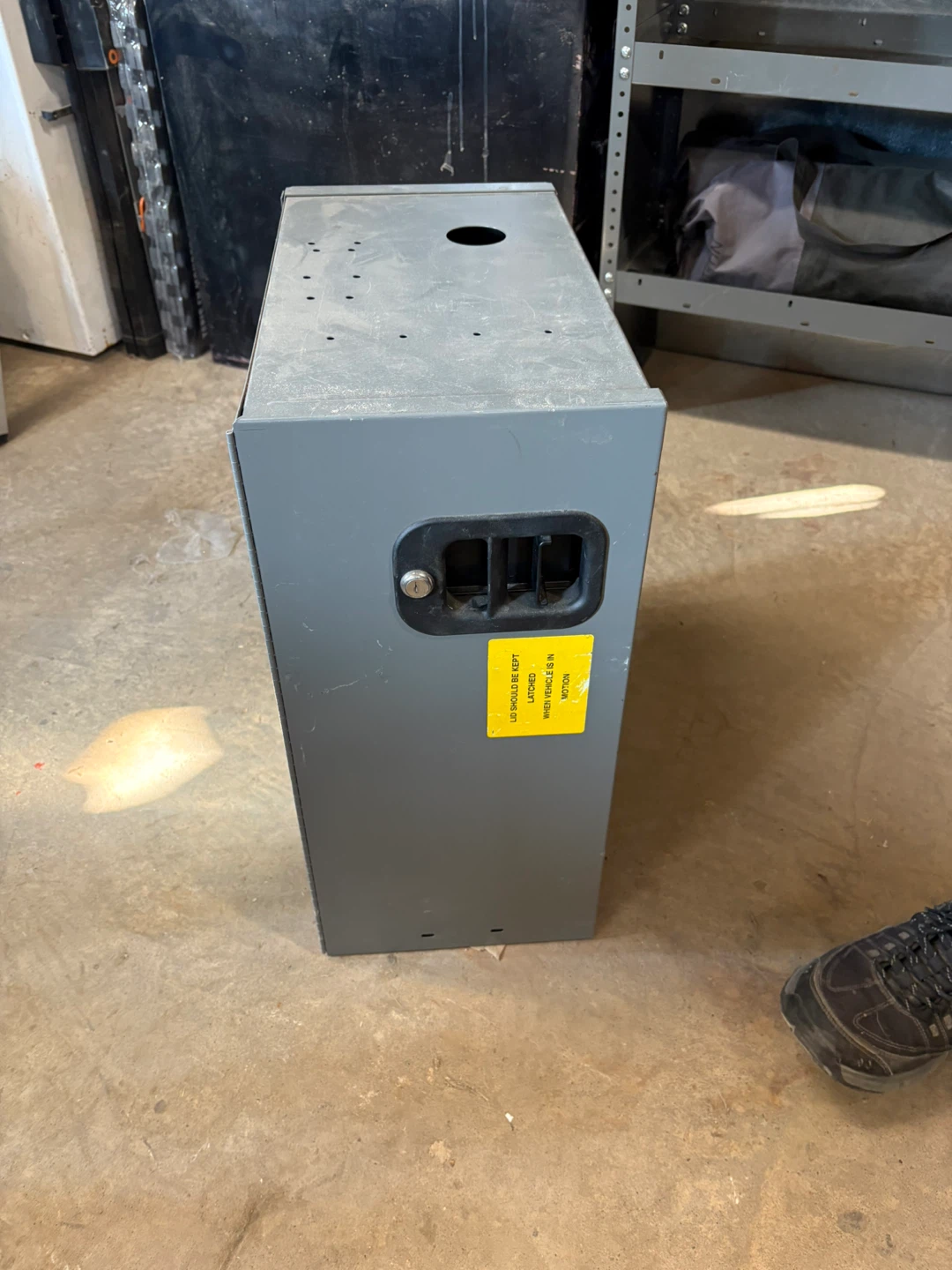 Grey Metal Storage Cabinet - photo 2