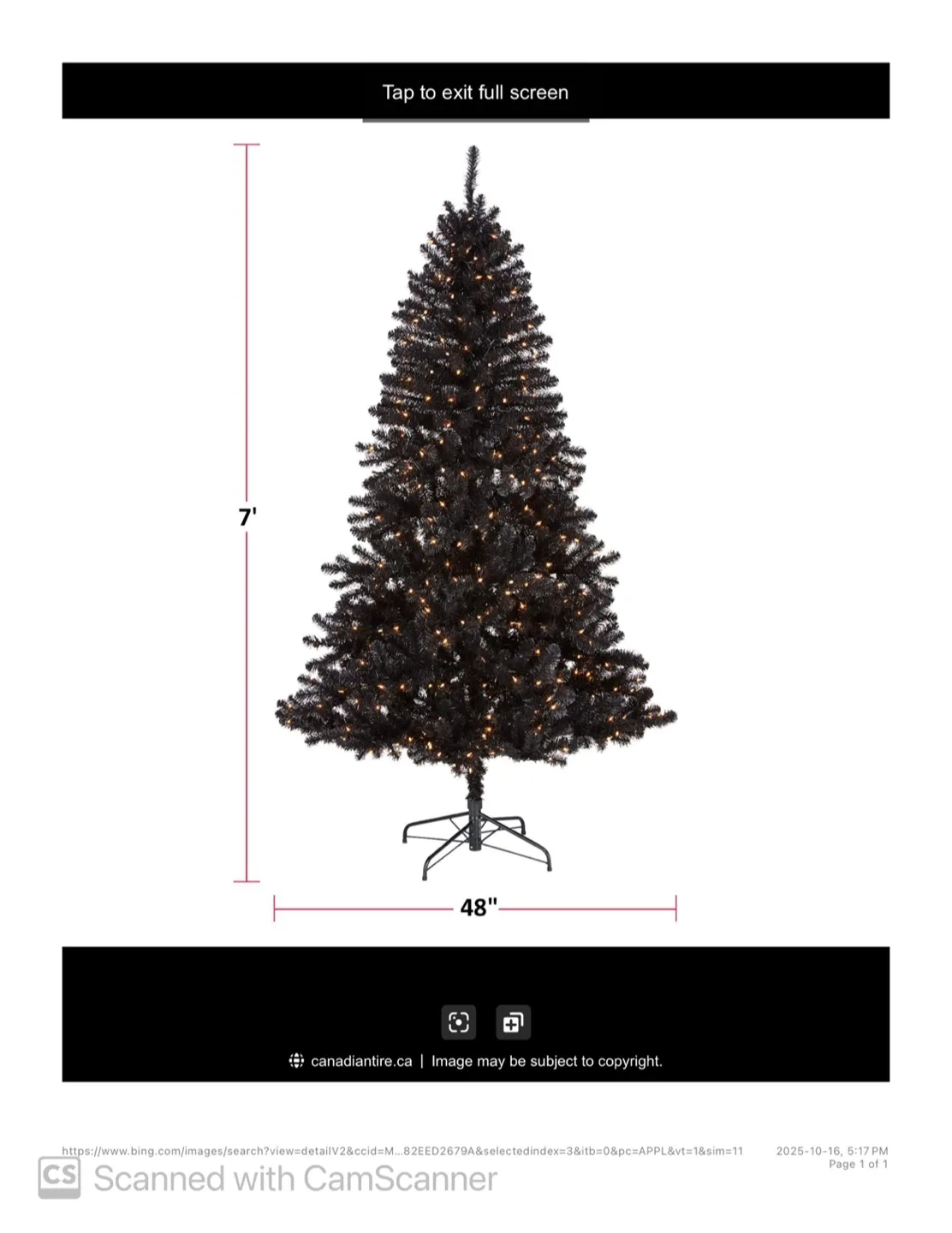 NOMA 7.5' Lighted Winston Tree - Like New! image indicator(4)
