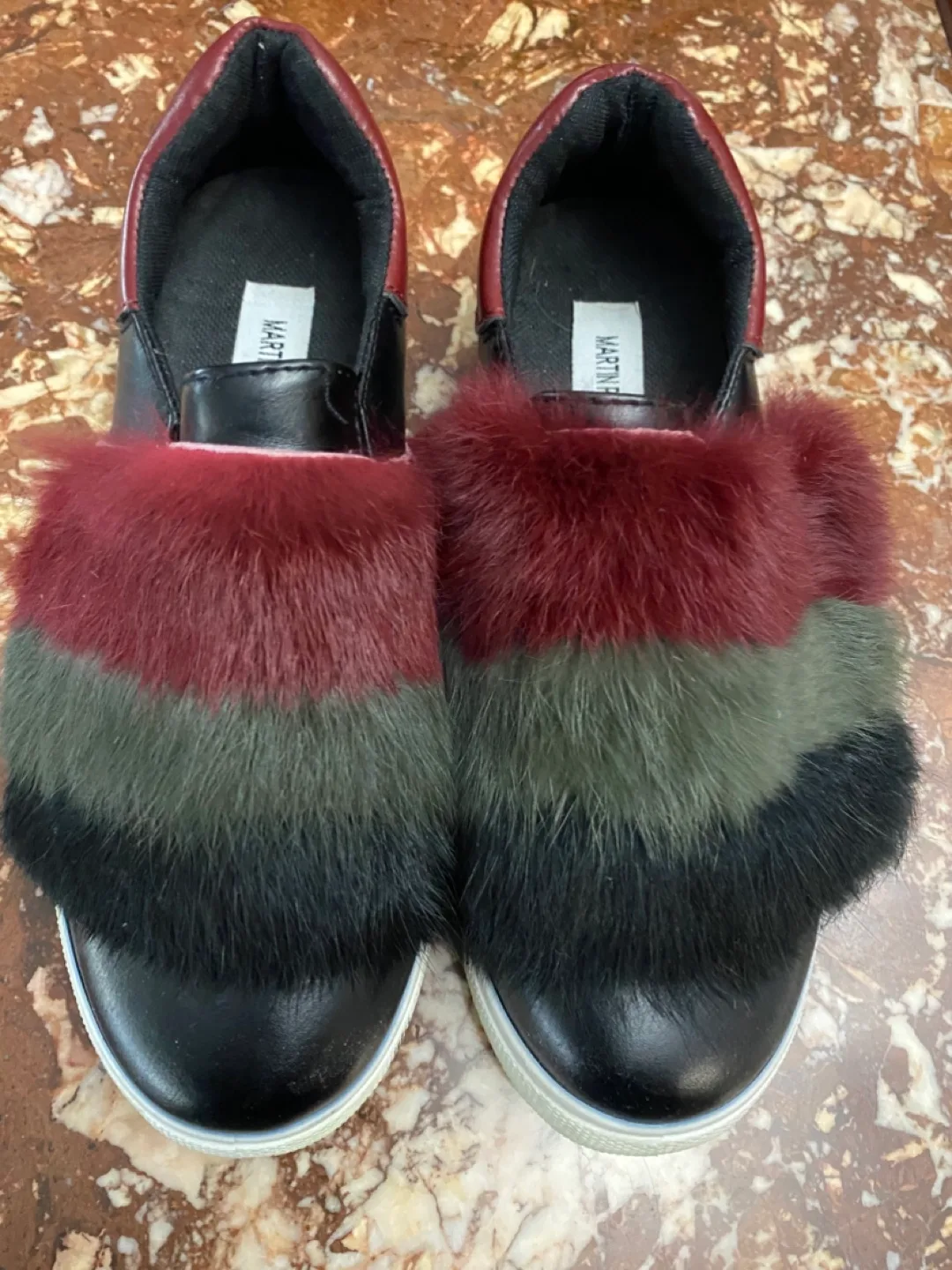 Martin Pescatore Fur Sneakers - Size 8 thumbnail