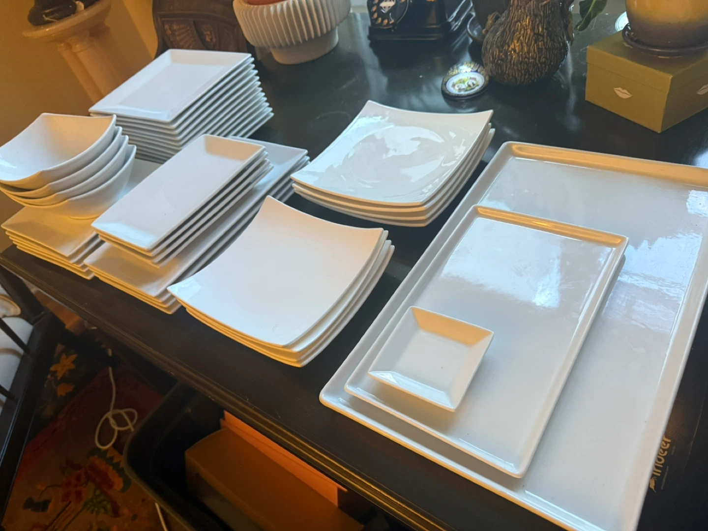 White Square Dinnerware Set