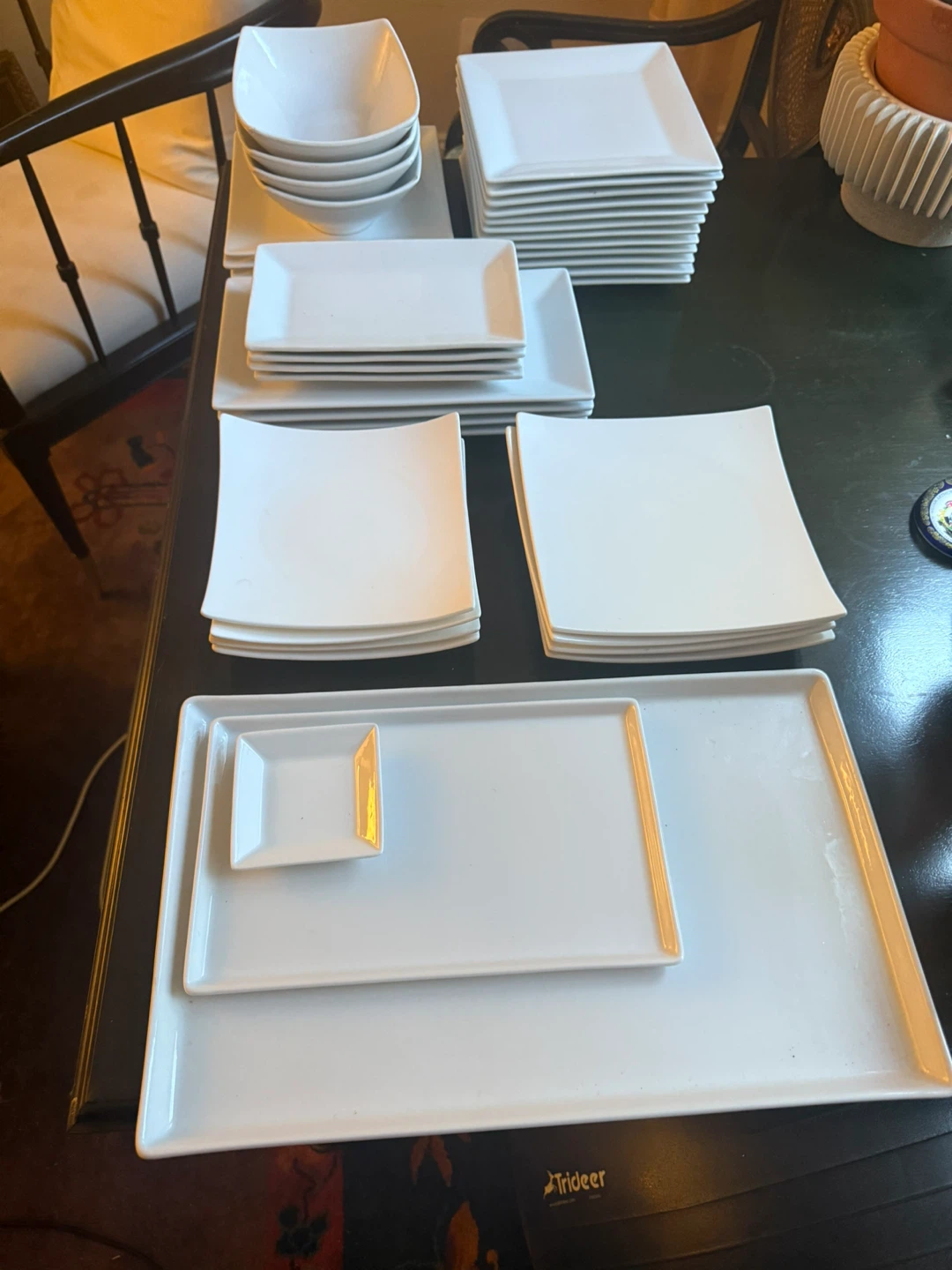 White Square Dinnerware Set - photo 2