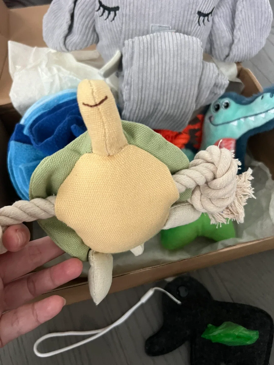 Assorted Plush Dog Toys in Box image indicator(2)