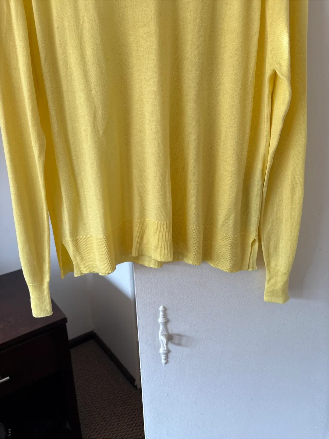 Zara Yellow Knit Sweater - Size L image indicator(4)