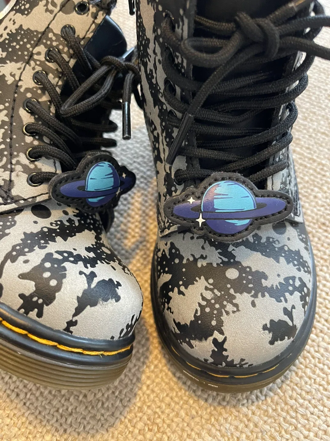 Dr. Martens “HARD TO FIND” TODDLER 1460 SPACE HYDRO BOOTS size 8 image indicator(3)