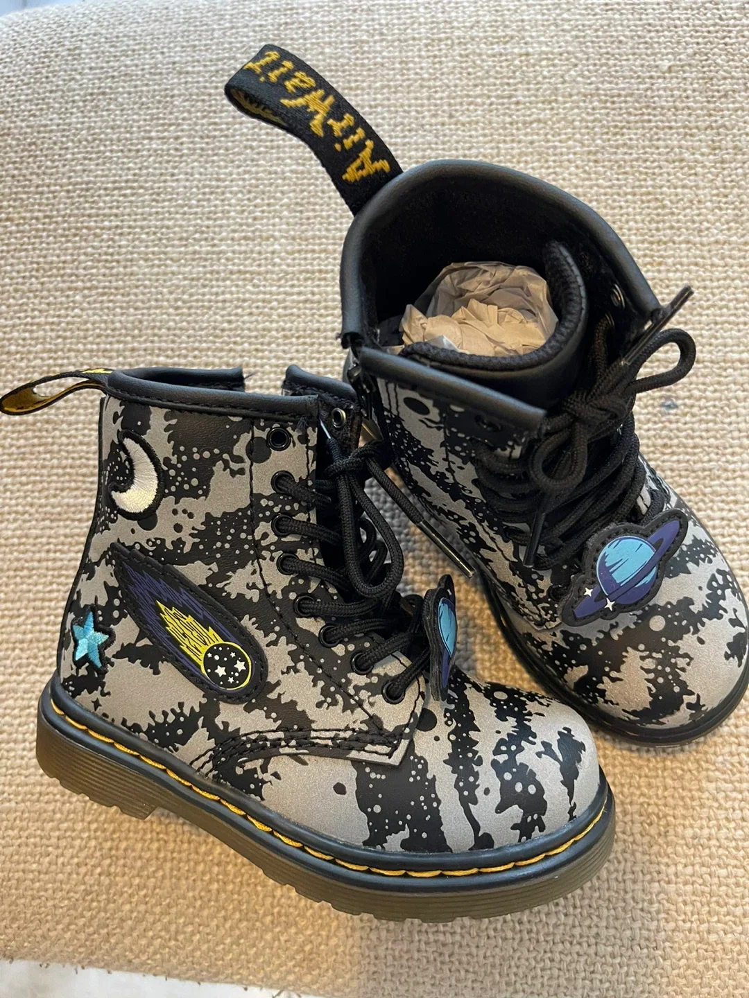 Dr. Martens “HARD TO FIND” TODDLER 1460 SPACE HYDRO BOOTS size 8 image indicator(4)