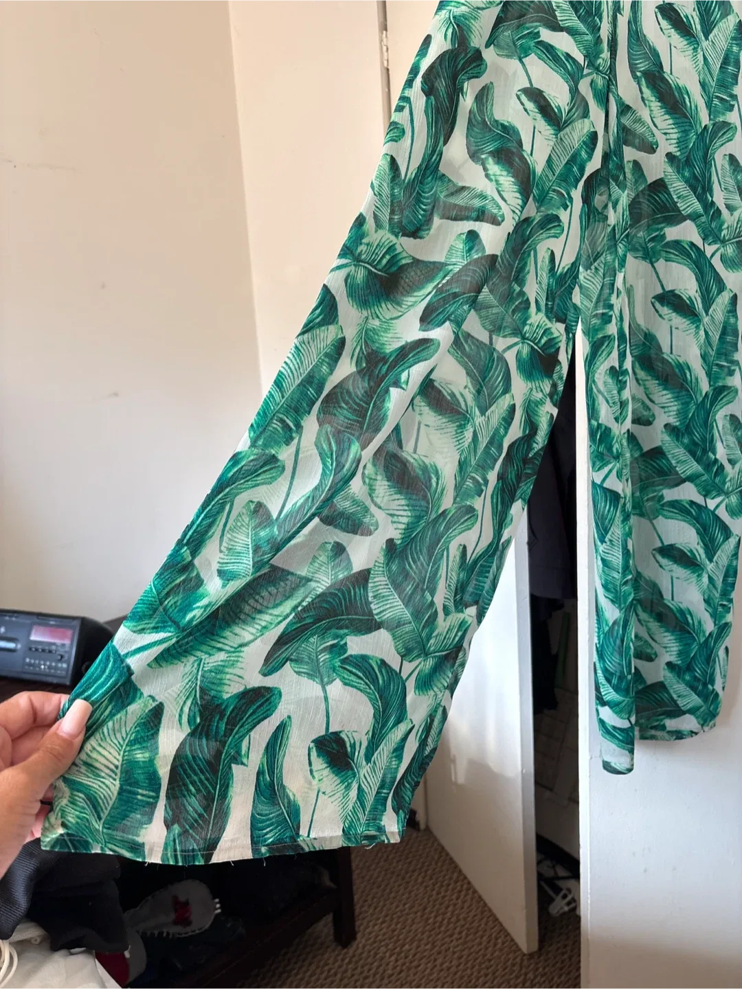 Leaf Print Beach Pants image indicator(2)
