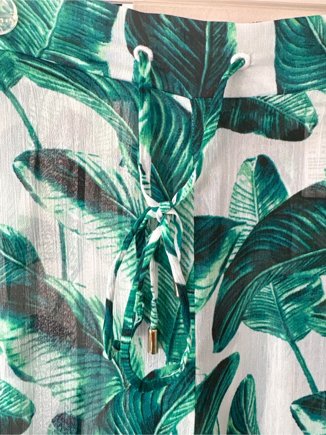 Leaf Print Beach Pants image indicator(4)