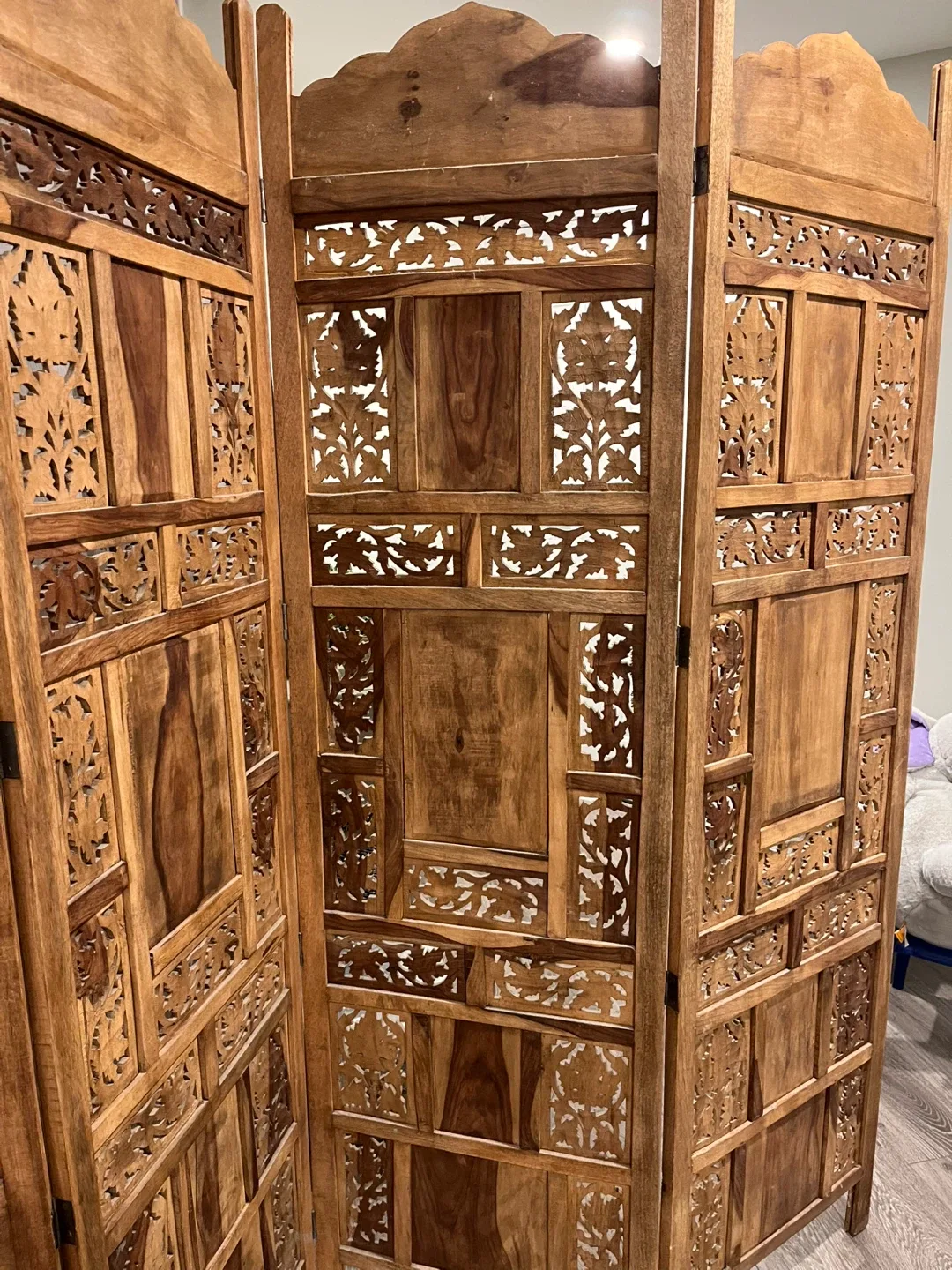 Teak Wood Room Divider Screen beautiful image indicator(4)