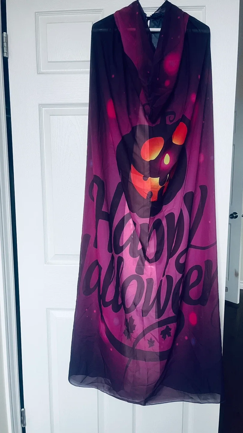 Happy Halloween Pumpkin Costume Cape image indicator(3)