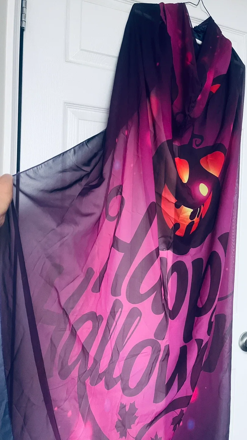 Happy Halloween Pumpkin Costume Cape image indicator(5)
