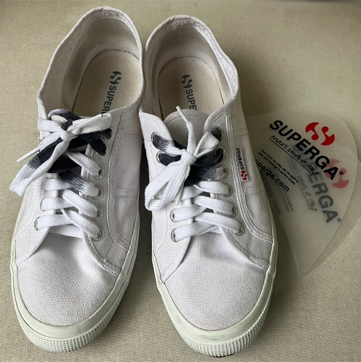 Superga Classic White Sneakers US Size 10.5-11 image indicator(8)