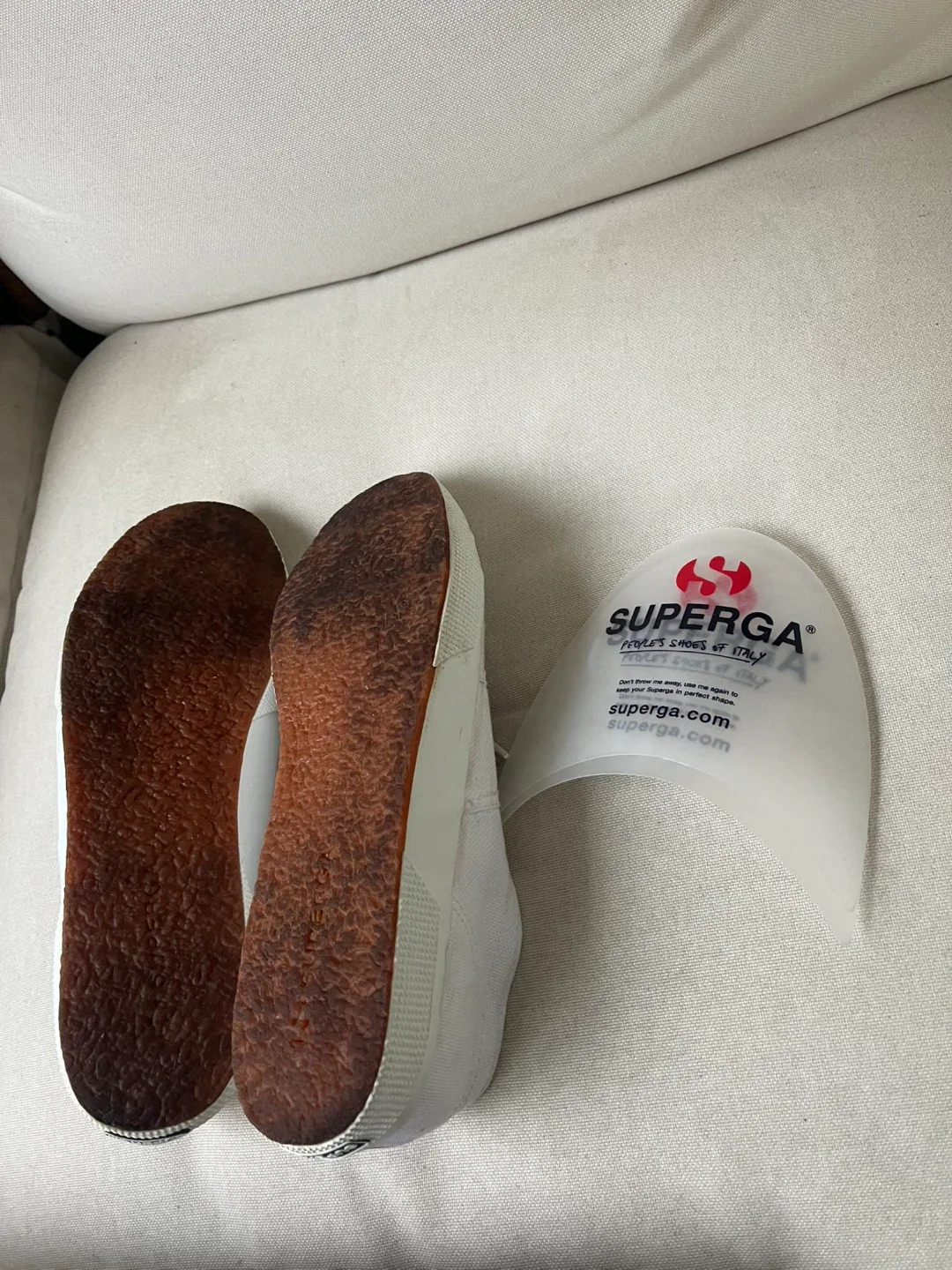 Superga Classic White Sneakers US Size 10.5-11 image indicator(9)