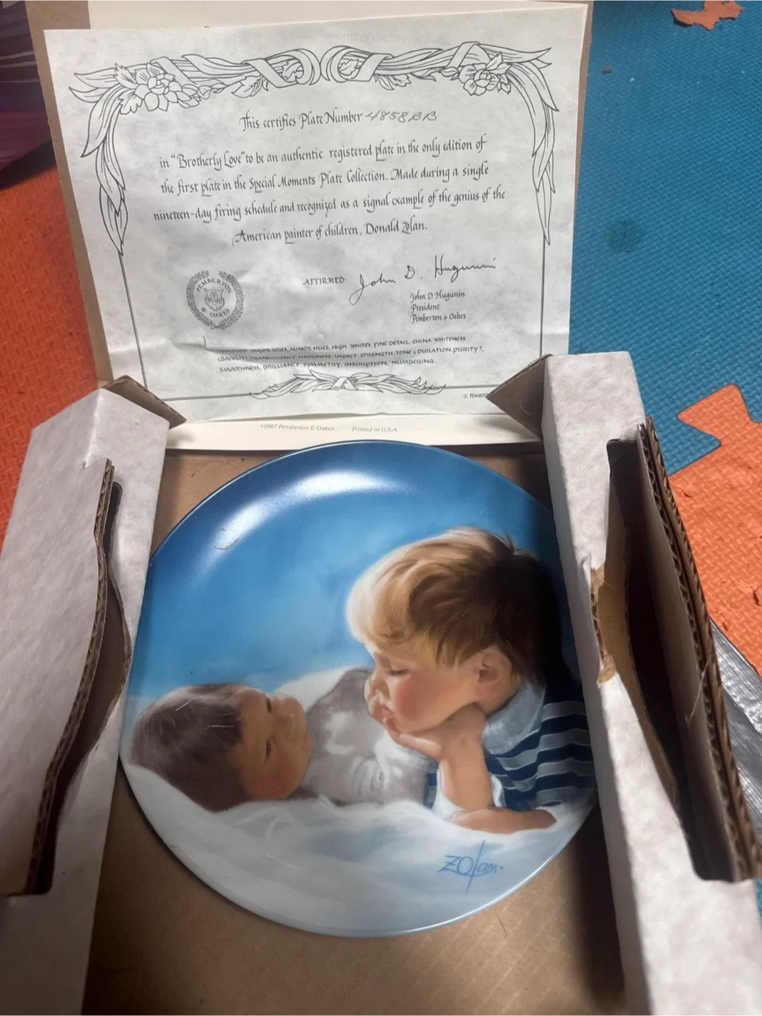 Rockwell Collector Plates with COA 🥕 thumbnail
