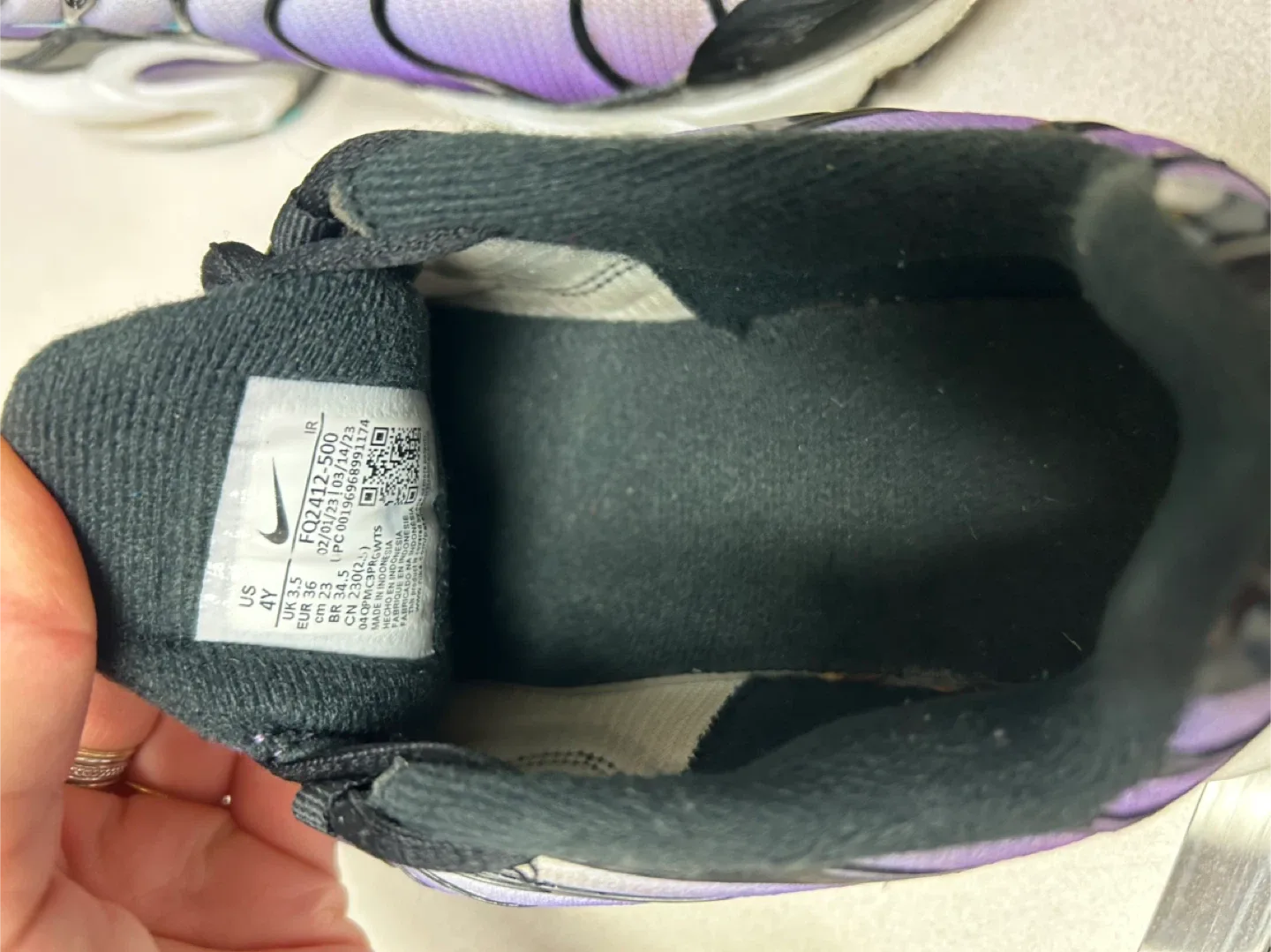 Nike Air Max Plus TN Purple/White - US 4Y image indicator(4)