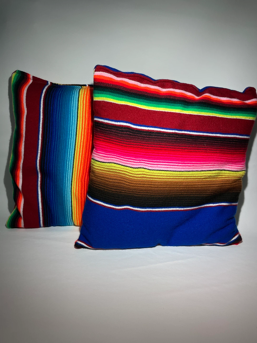 Striped Serape Throw Pillows - Set of 2